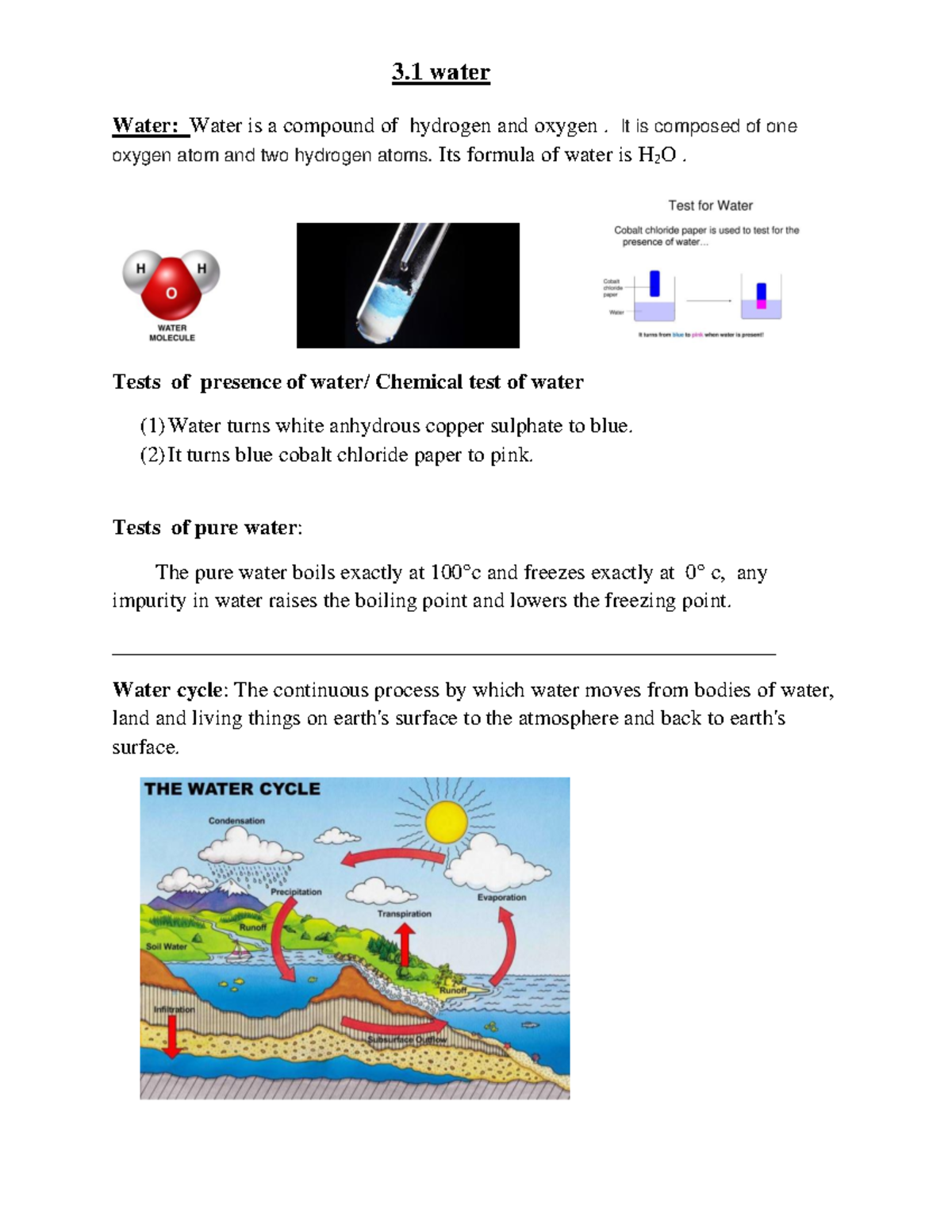 Notes on water grade vi - why is this importantant to study - 3 water ...