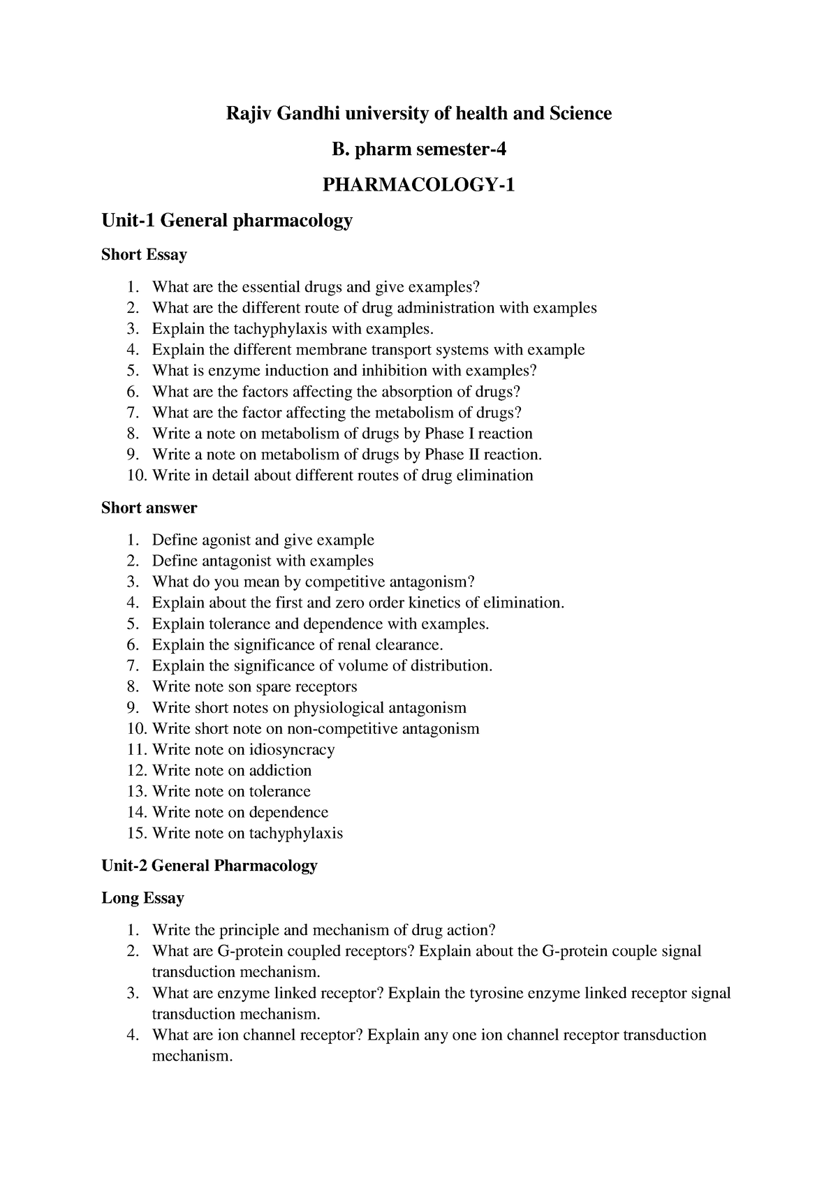 pharmacology-1-qb-question-bank-for-exam-sem-4-rajiv-gandhi