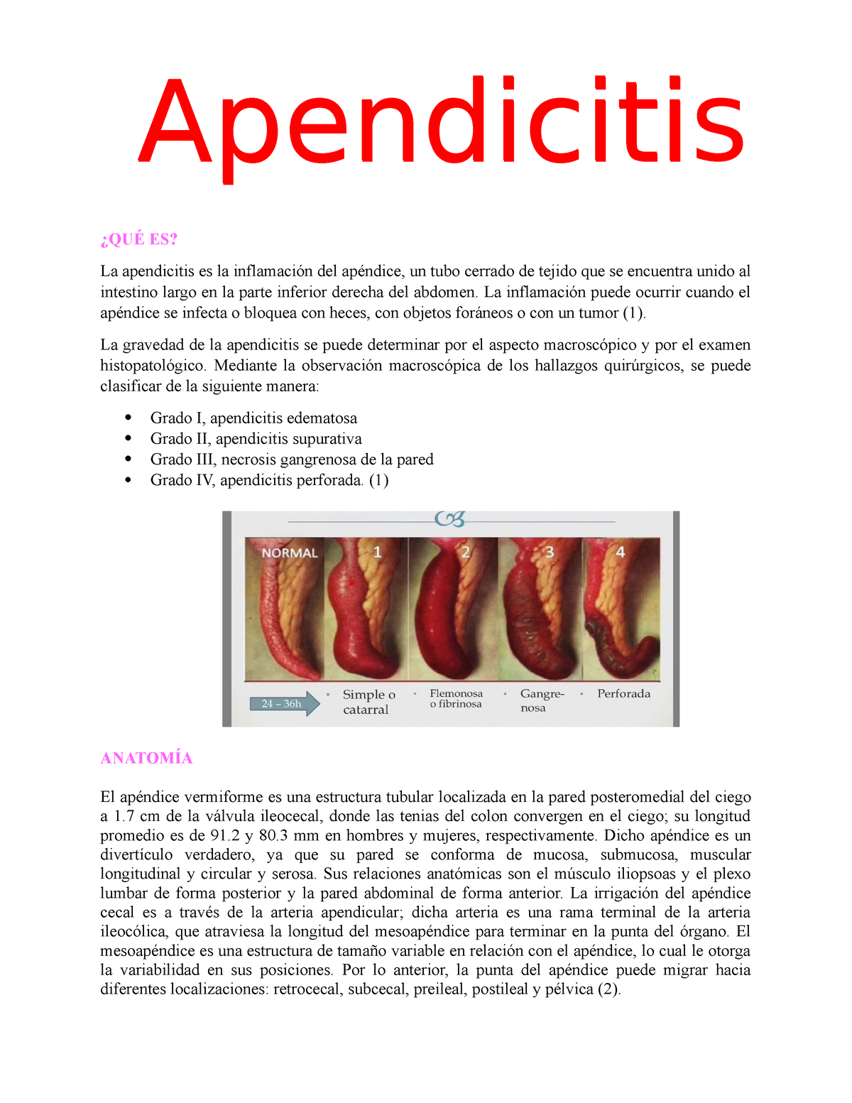 Apendicitis - La inflamación puede ocurrir cuando el apéndice se ...