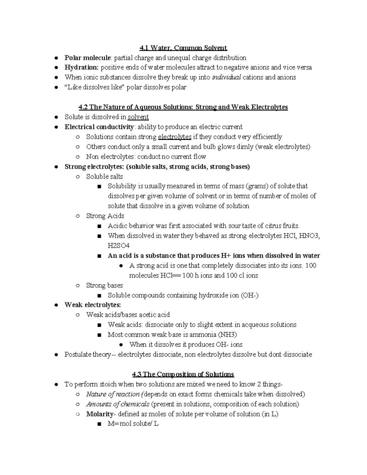 Chapter 4 - Notes from the book that are covered in all Chem 142 ...