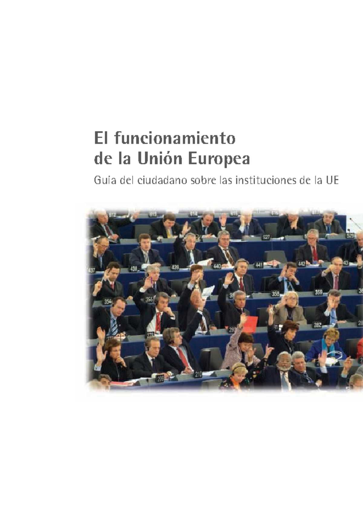 El Funcionamiento De La Unión Europea - El Funcionamiento De La Unión ...