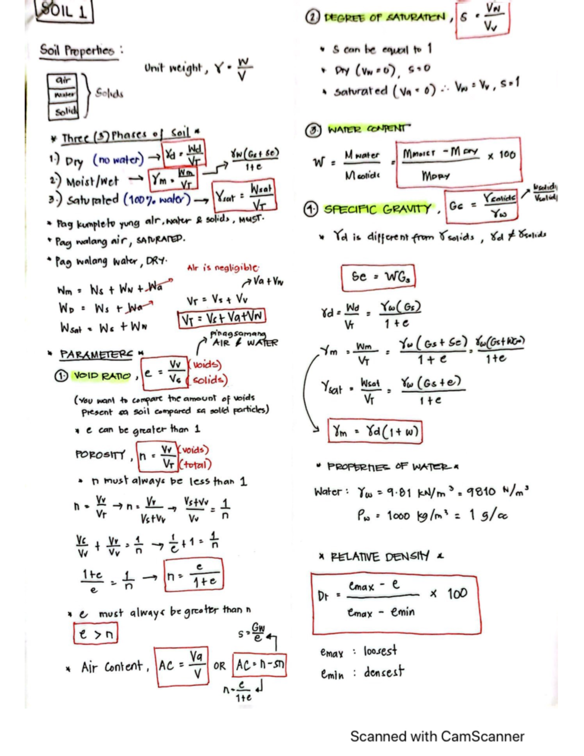 SOIL MECH ( Correl 2) - Summary with problems and solutions for Soil ...