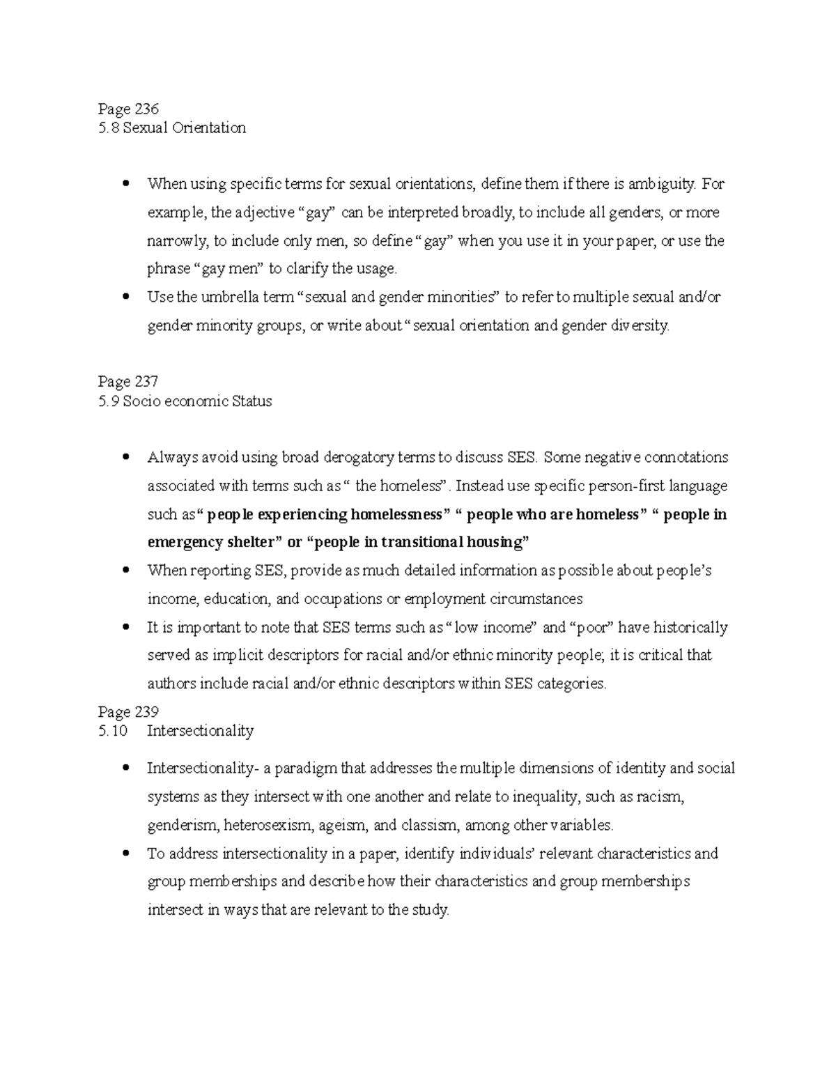 Class Reading Assignment 5 Page 236 5 Sexual Orientation When Using Specific Terms For Sexual 5177