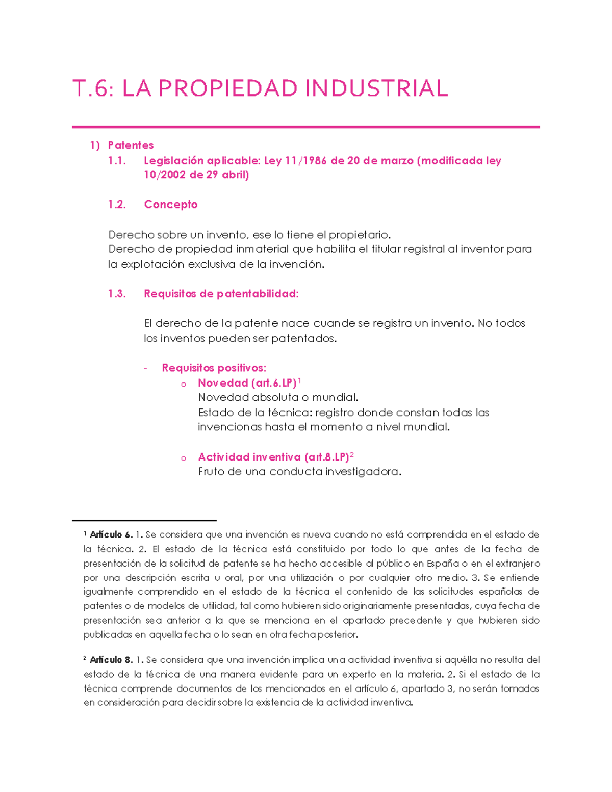 T.6.La propiedad industrial Derecho Mercantil URV