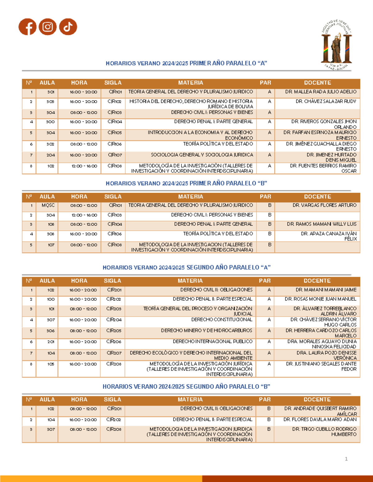 Horarios Verano 20242025 27112024 oficial 1 HORARIOS VERANO 202 4 /