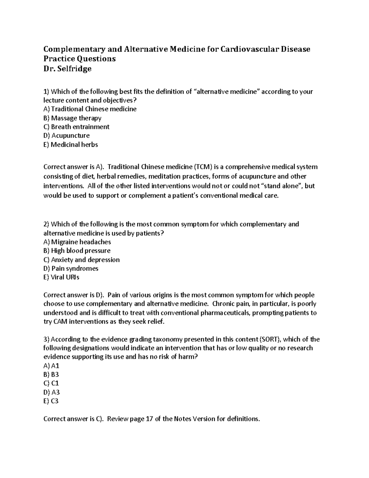 Complementary and Alternative Medicine for Cardiovascular Disease ...