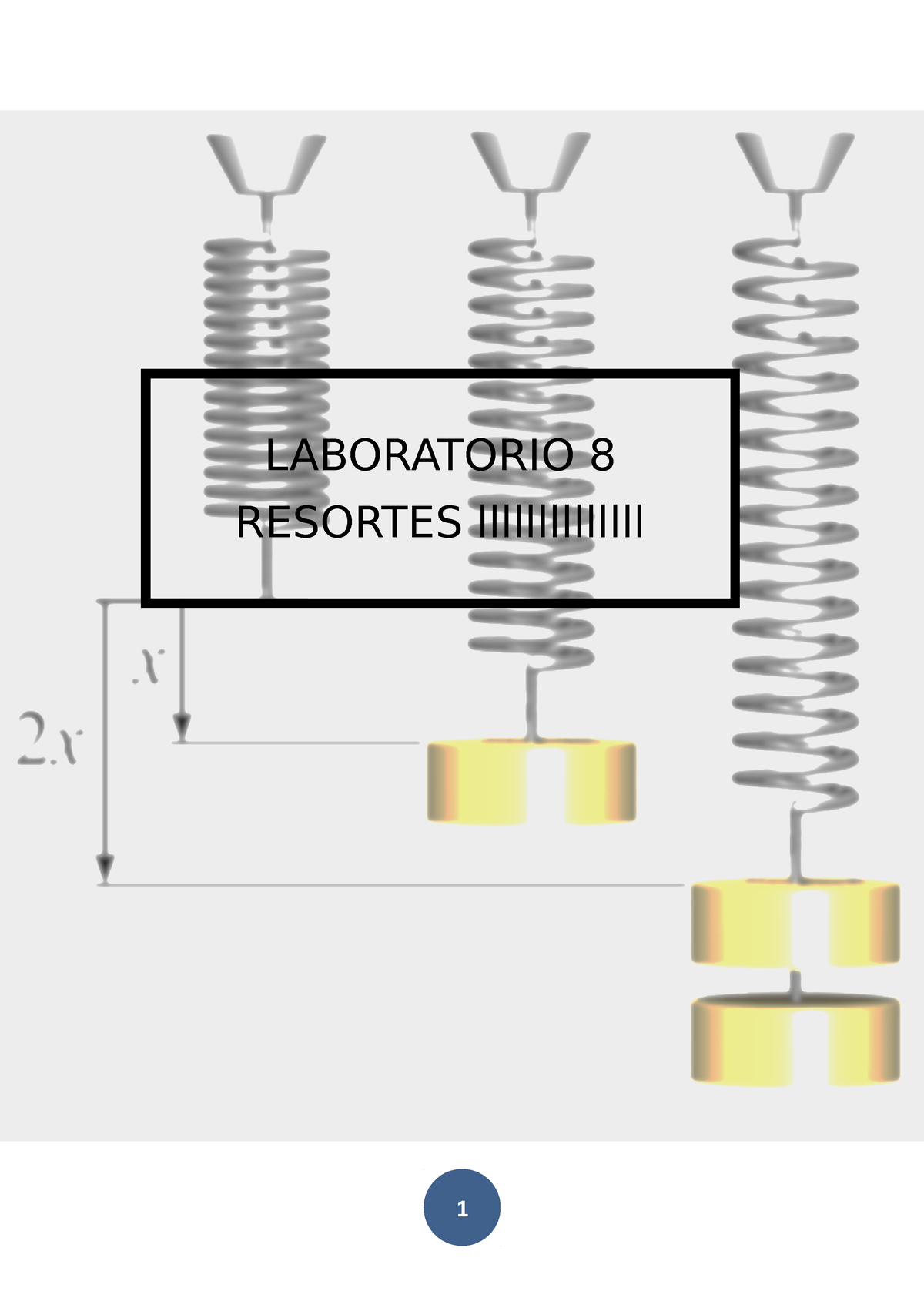 Informe Fisica 100 Practica De Resortes - LABORATORIO 8 RESORTES ...