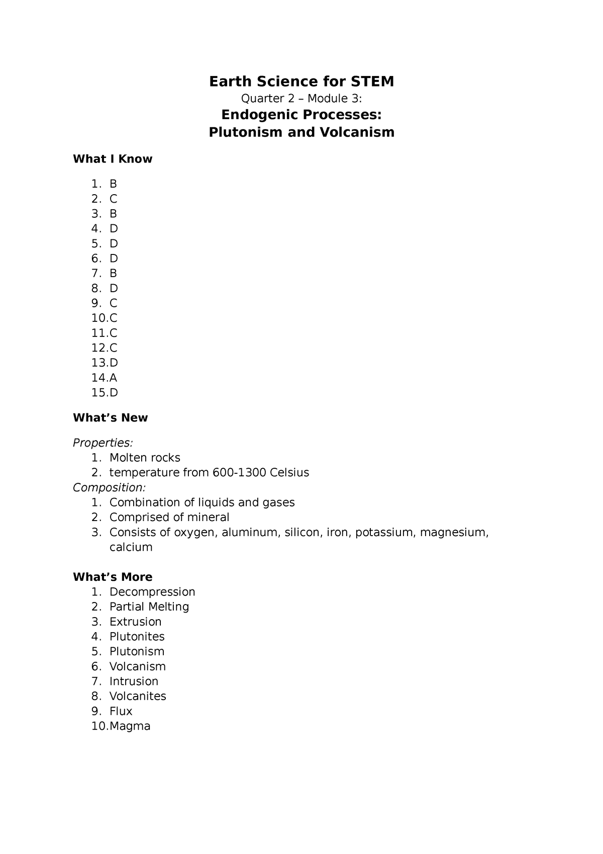 Earth Science Quarter 2 Module 3 - Earth Science For STEM Quarter 2 ...