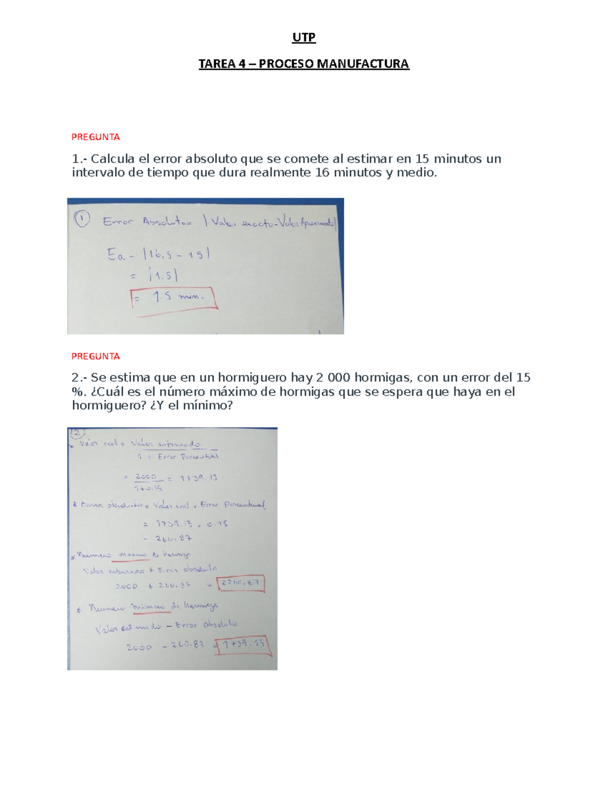 Tarea 4 - proceso manufactura - UTP TAREA 4 – PROCESO MANUFACTURA ...