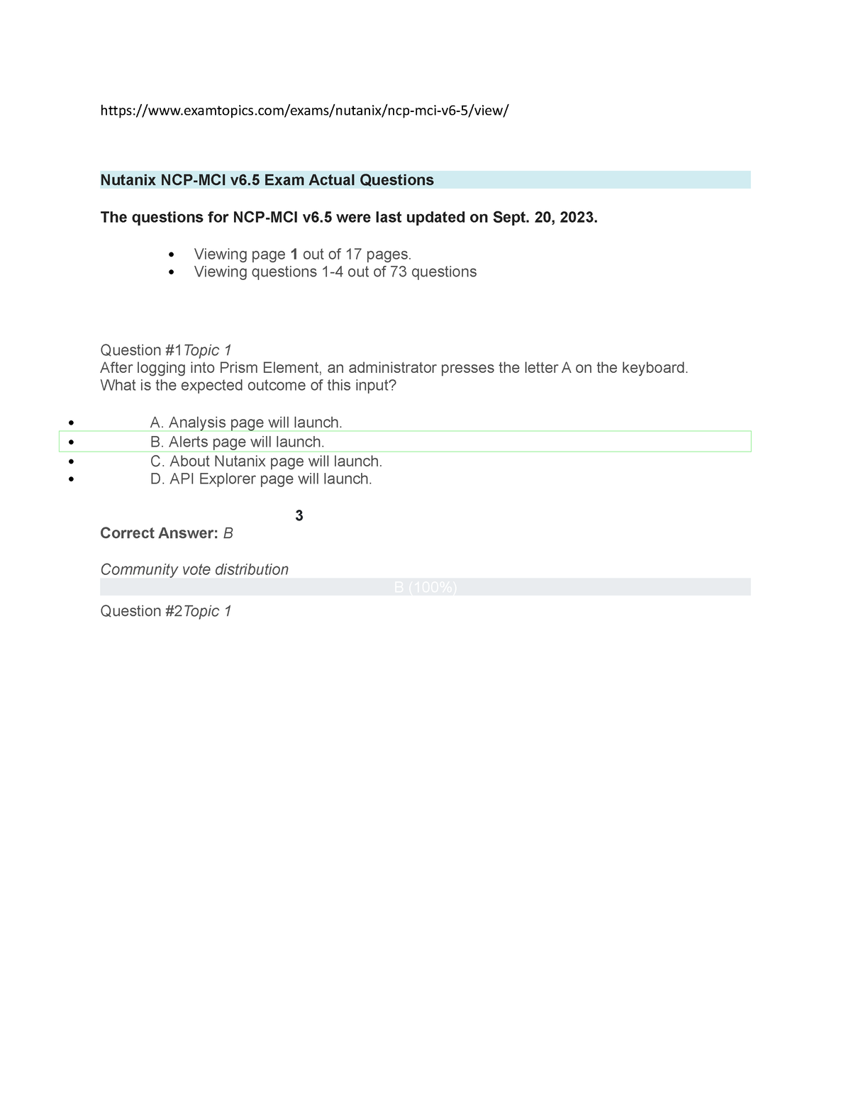 Ncp-mci6 - Examtopics/exams/nutanix/ncp-mci-v6-5/view/ Nutanix NCP-MCI ...