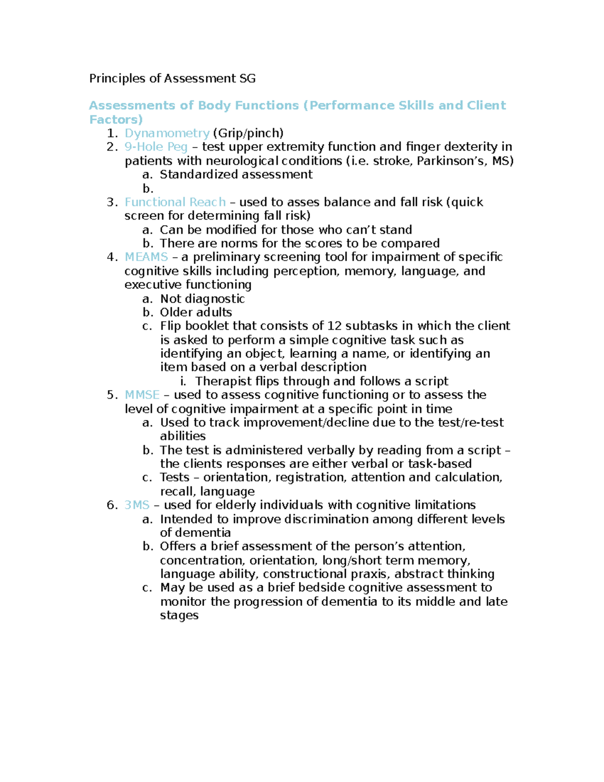 Principles of Assessment SG - Principles of Assessment SG Assessments ...