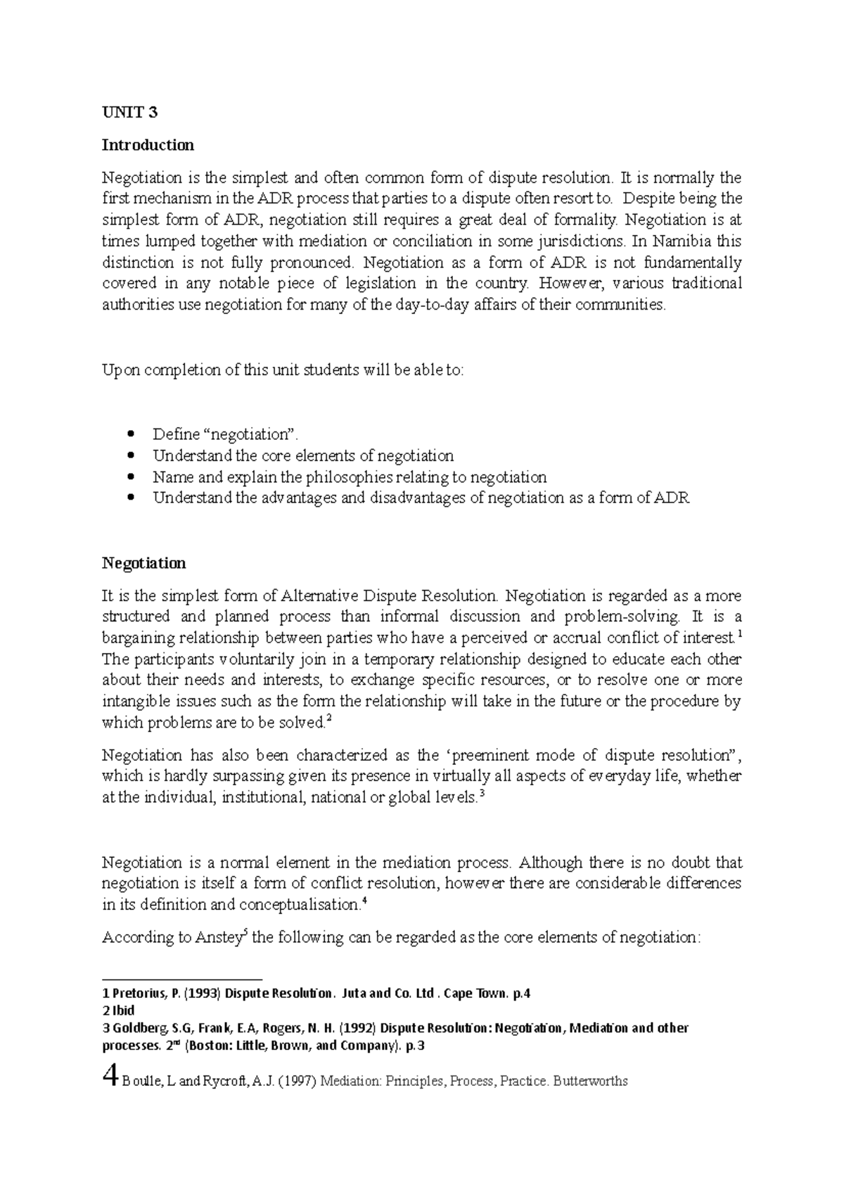 Additional Adr Notes Alternative Dispute Resolution Unit 3 Introduction Negotiation Is The Additional Adr Notes Alternative Dispute Resolution Unit 3 Introduction Negotiation Is The