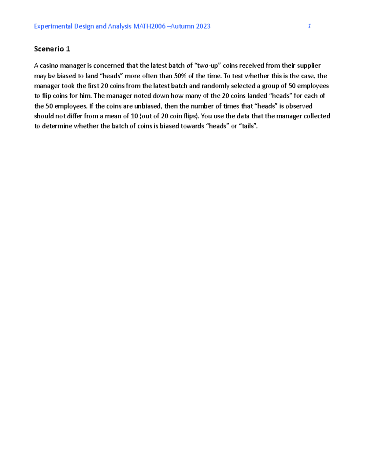 Assessment 1 Model answer example - Studocu