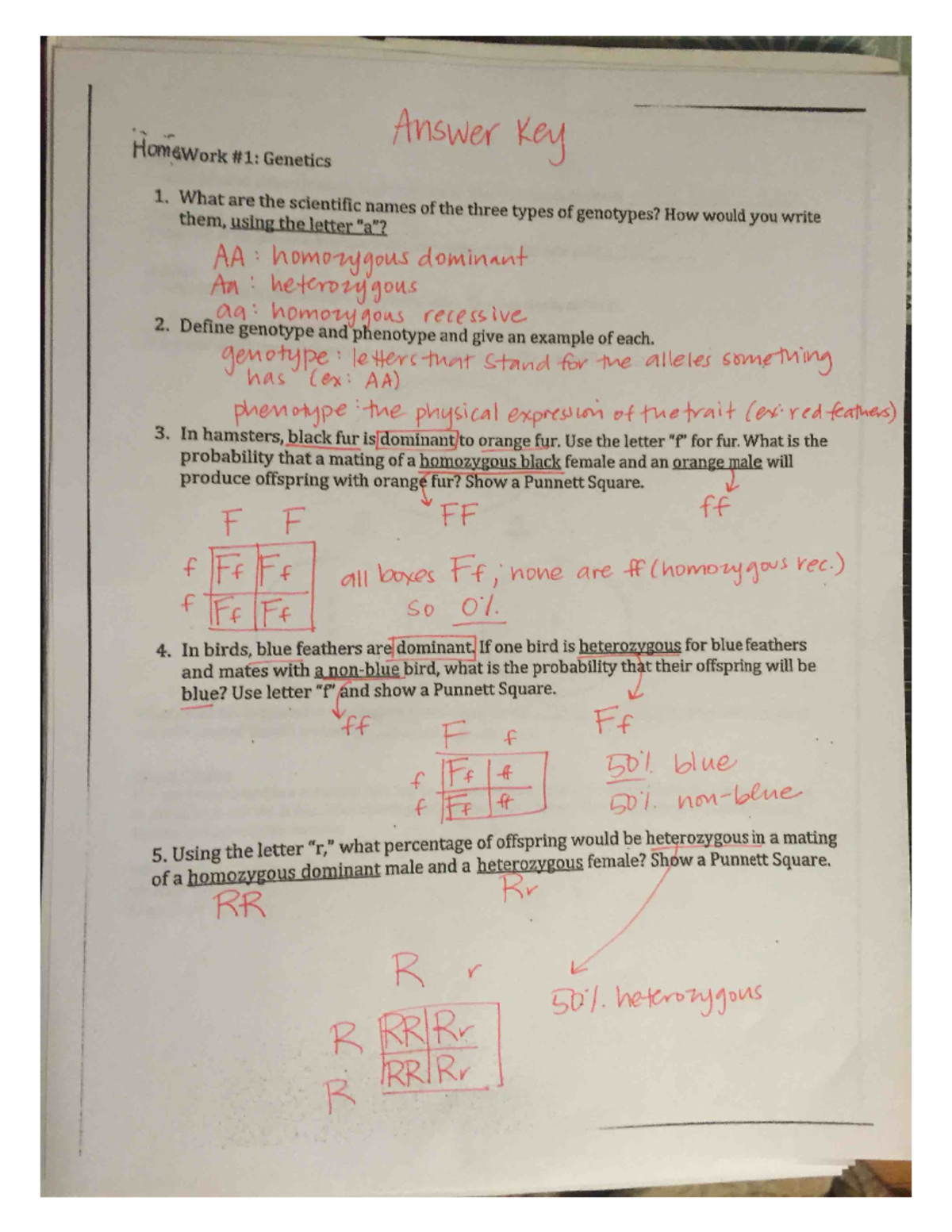 Ch 3 Genetics HW Answers - BIO 111 - Studocu