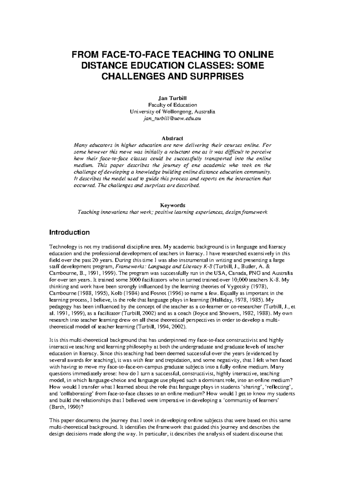 127 - Need help - FROM FACE-TO-FACE TEACHING TO ONLINE DISTANCE ...