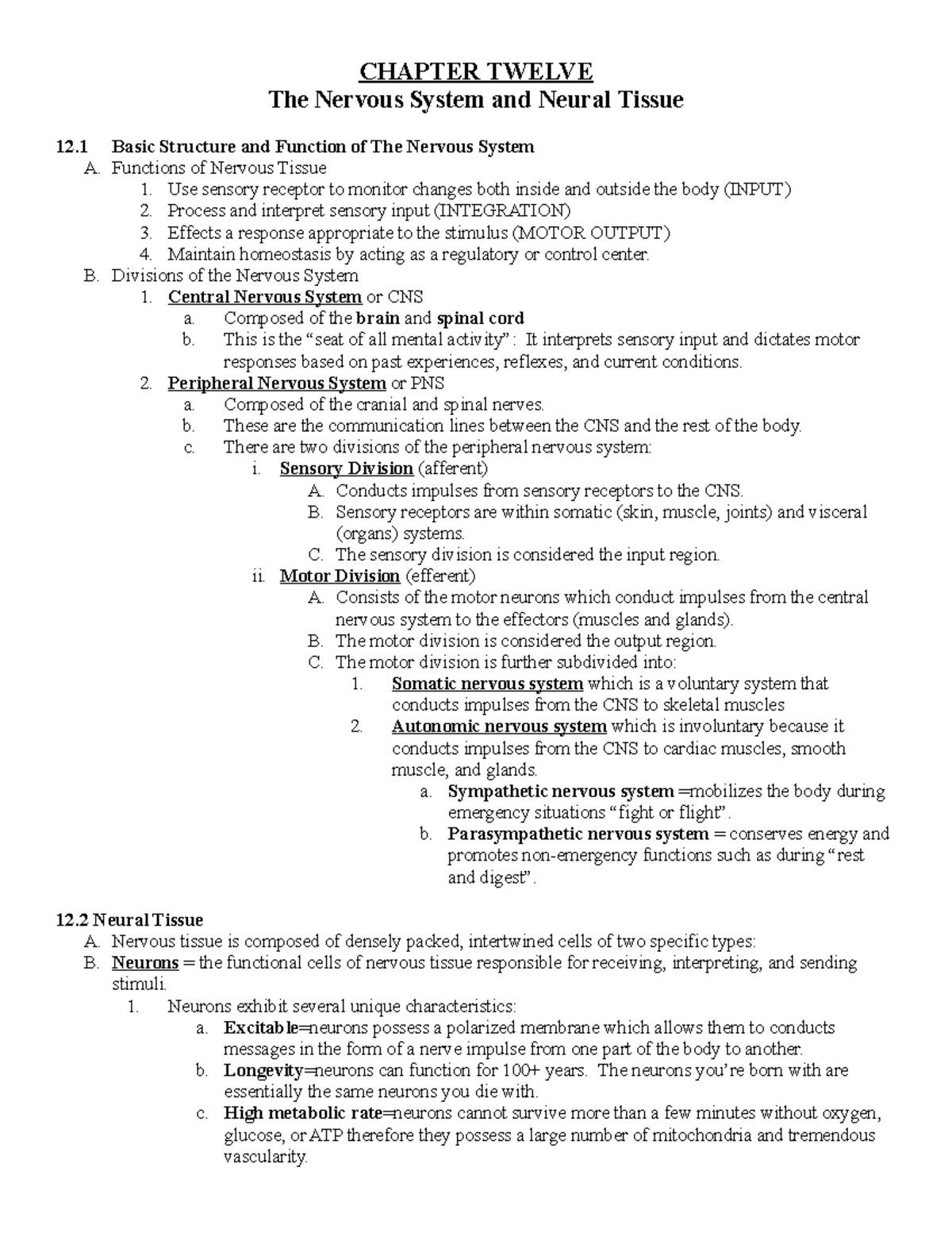 the-nervous-system-and-neural-tissue-chapter-twelve-the-nervous