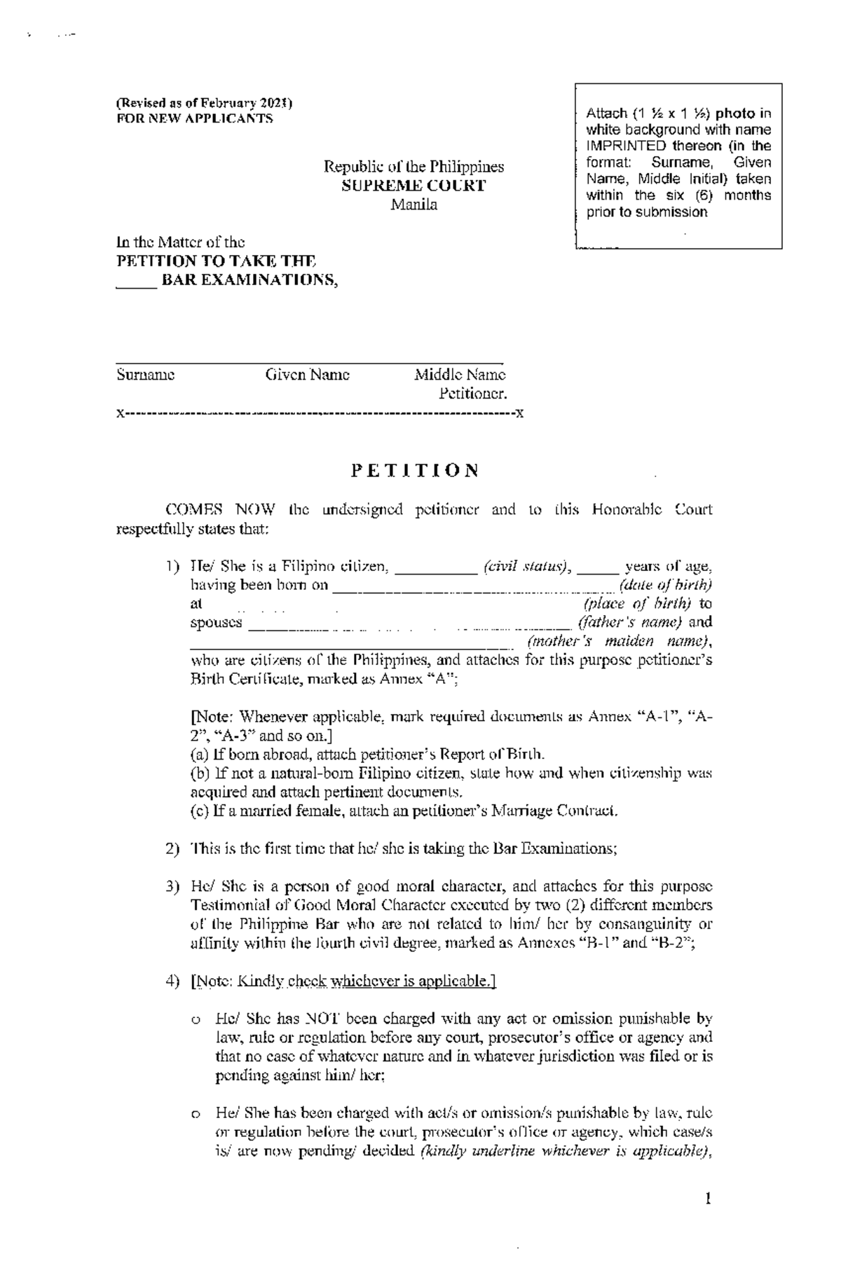 Petition to the Bar Applications Supreme Court Bar Bar Bar Law Business Taxation Studocu