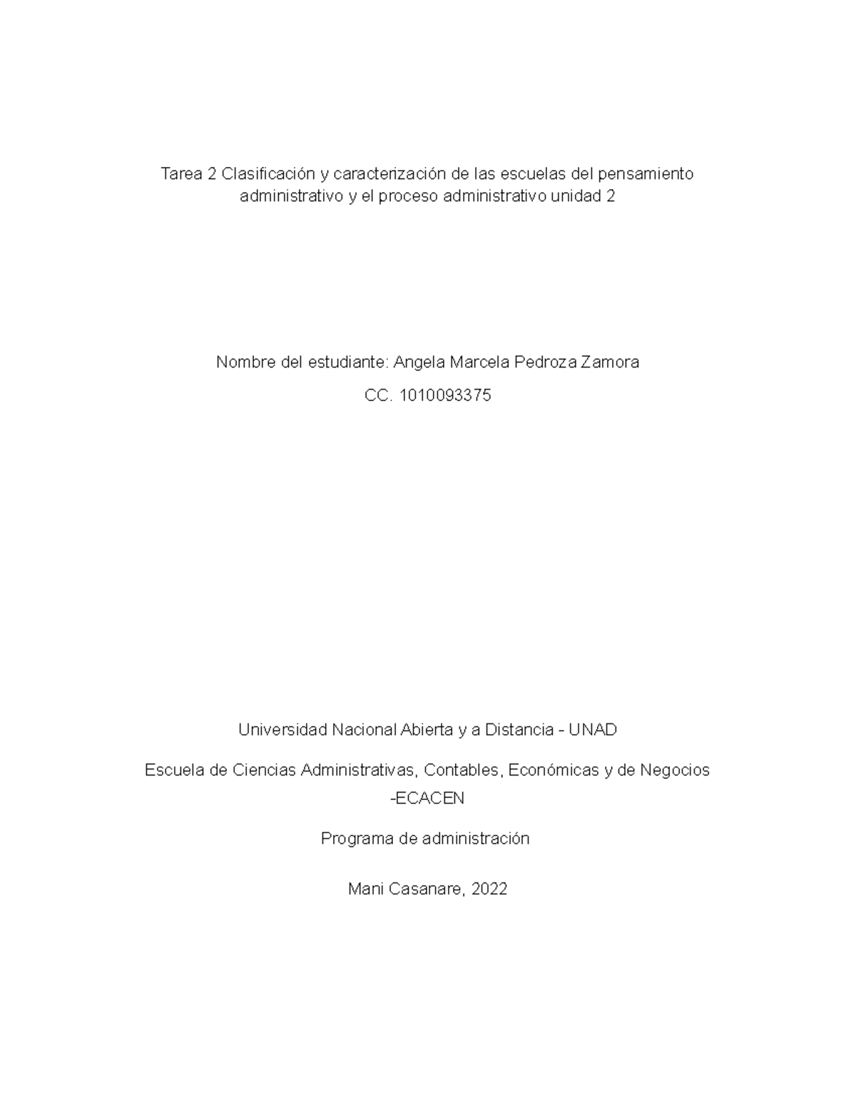 Escuelas Del Pensamiento Administrativo Tarea 2 - Tarea 2 Clasificación ...