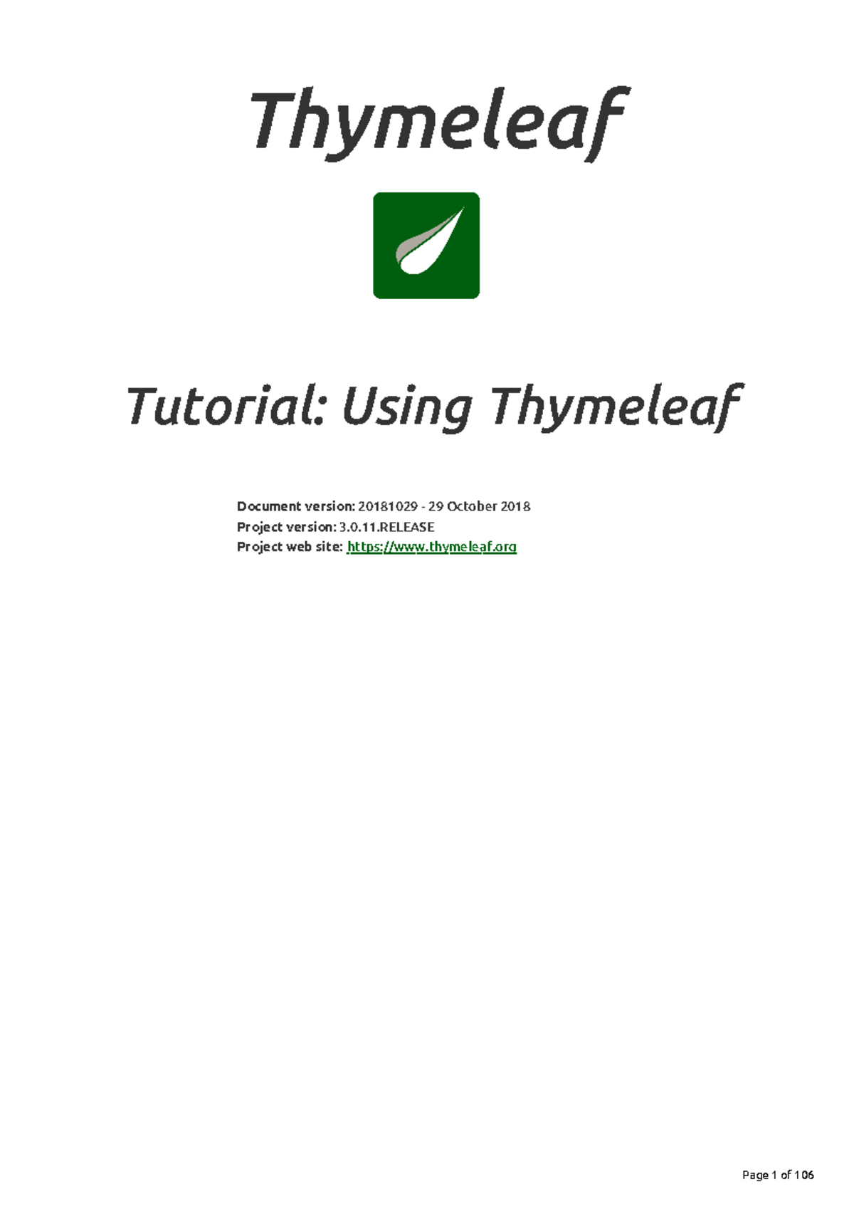 Using thymeleaf just kidding just kidding Tutorial Using Thymeleaf