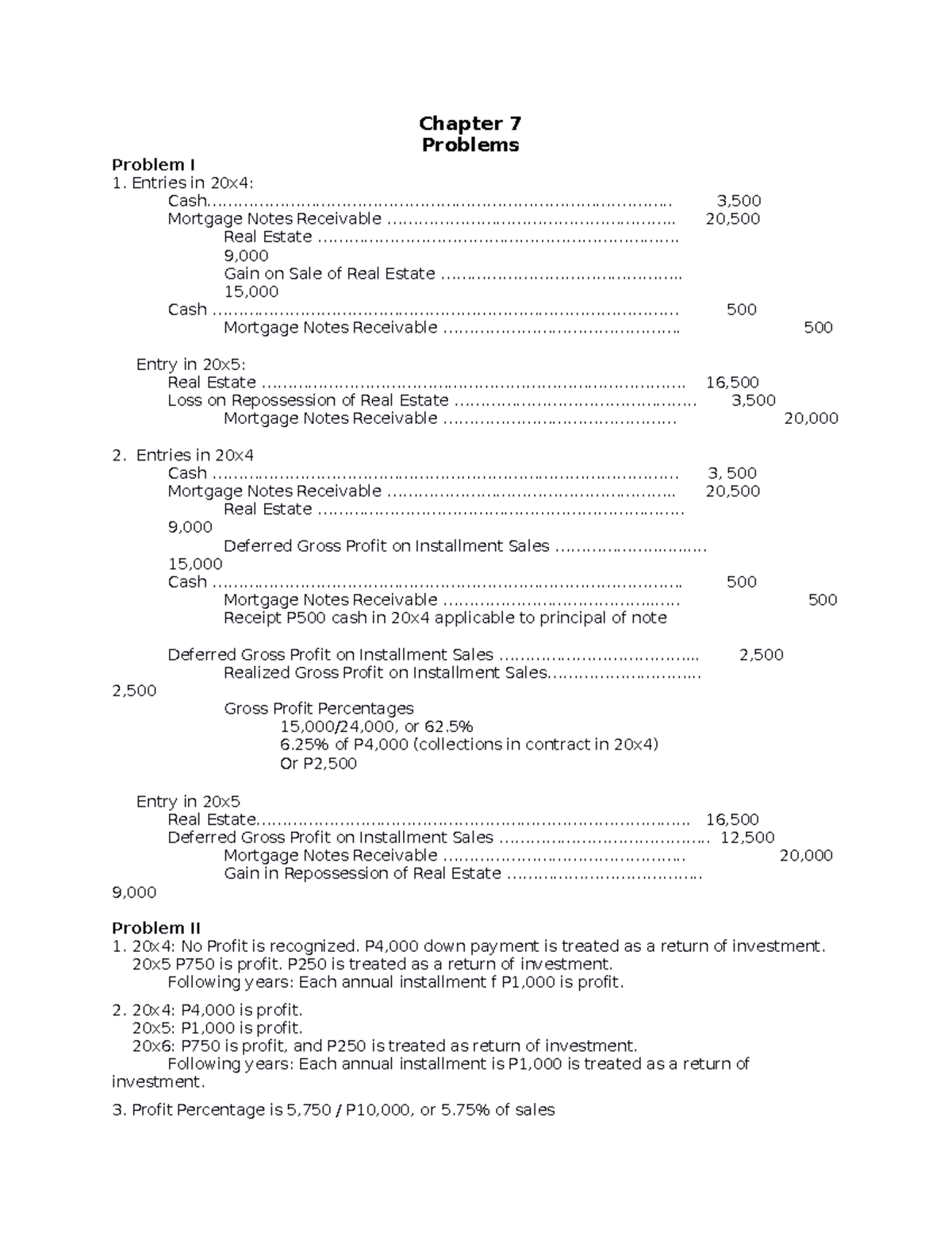 Advanced-Accounting-Part 1-Dayag-2015-Chapter-7 - Chapter 7 Problems ...