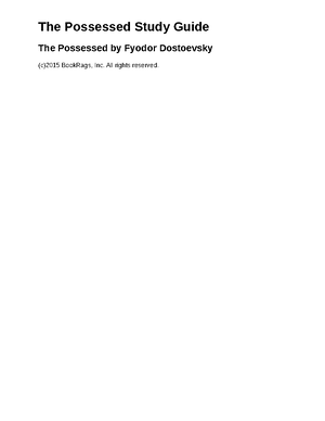 The-double by Fyodor Dostoevsky - The Double Study Guide The Double by ...