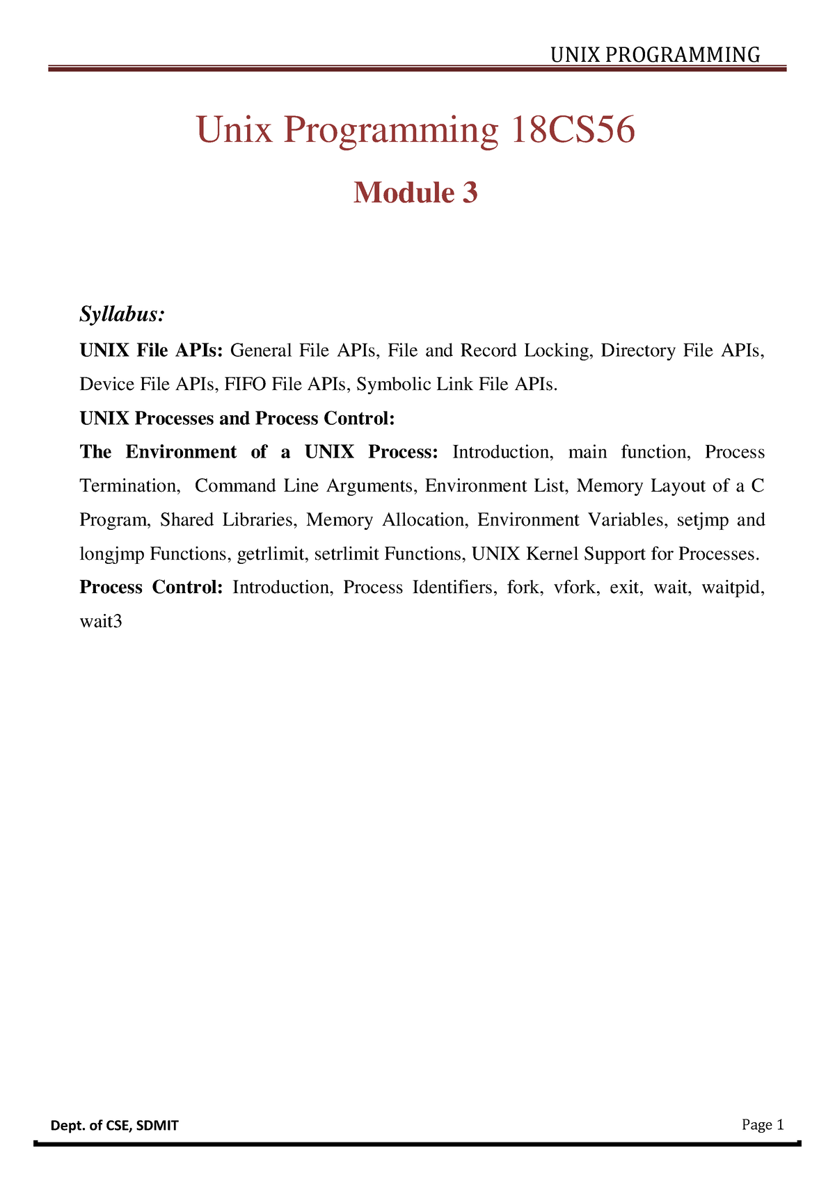 5-cse-unix-module-3-ia-for-exams-unix-programming-18cs-module-3