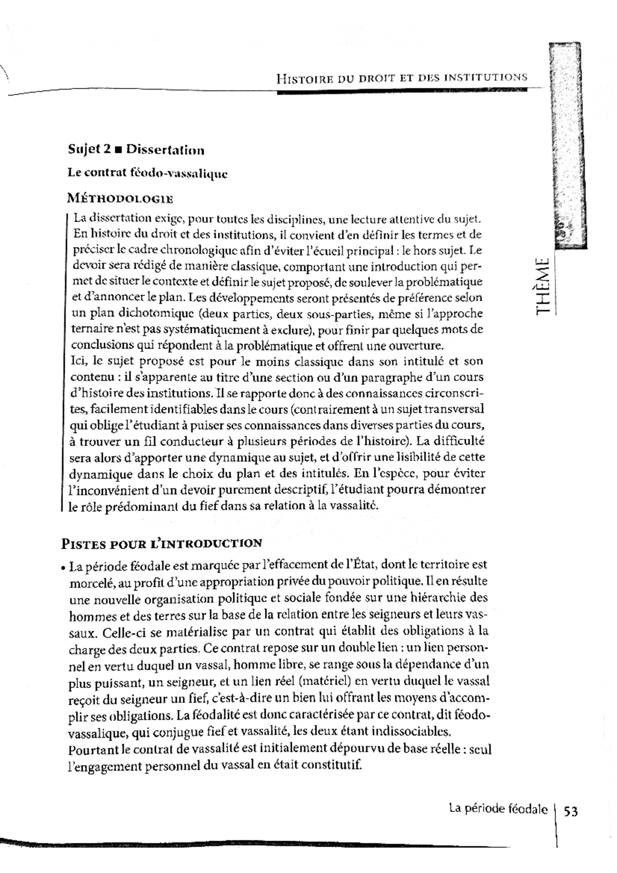 Dissertation sur le contrat féodo-vassalique - Histoire du Droit et des ...