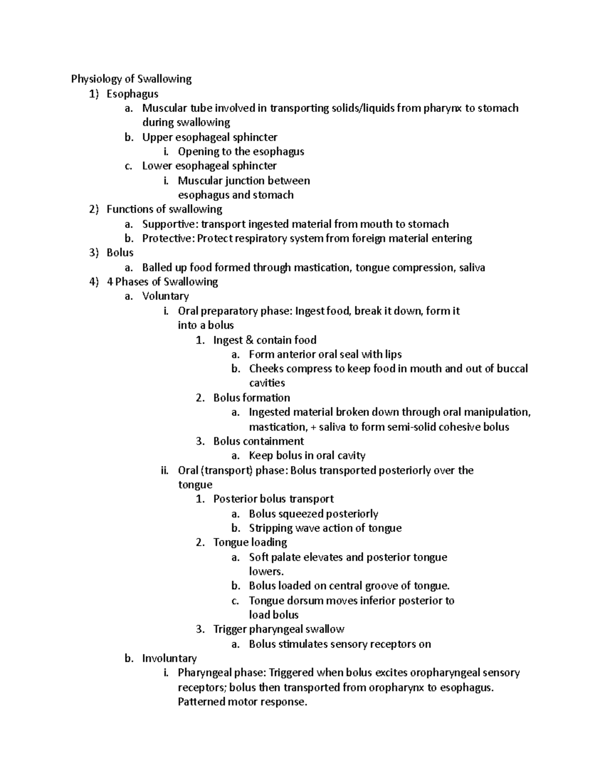 Physiology of Swallowing - Muscular tube involved in transporting ...