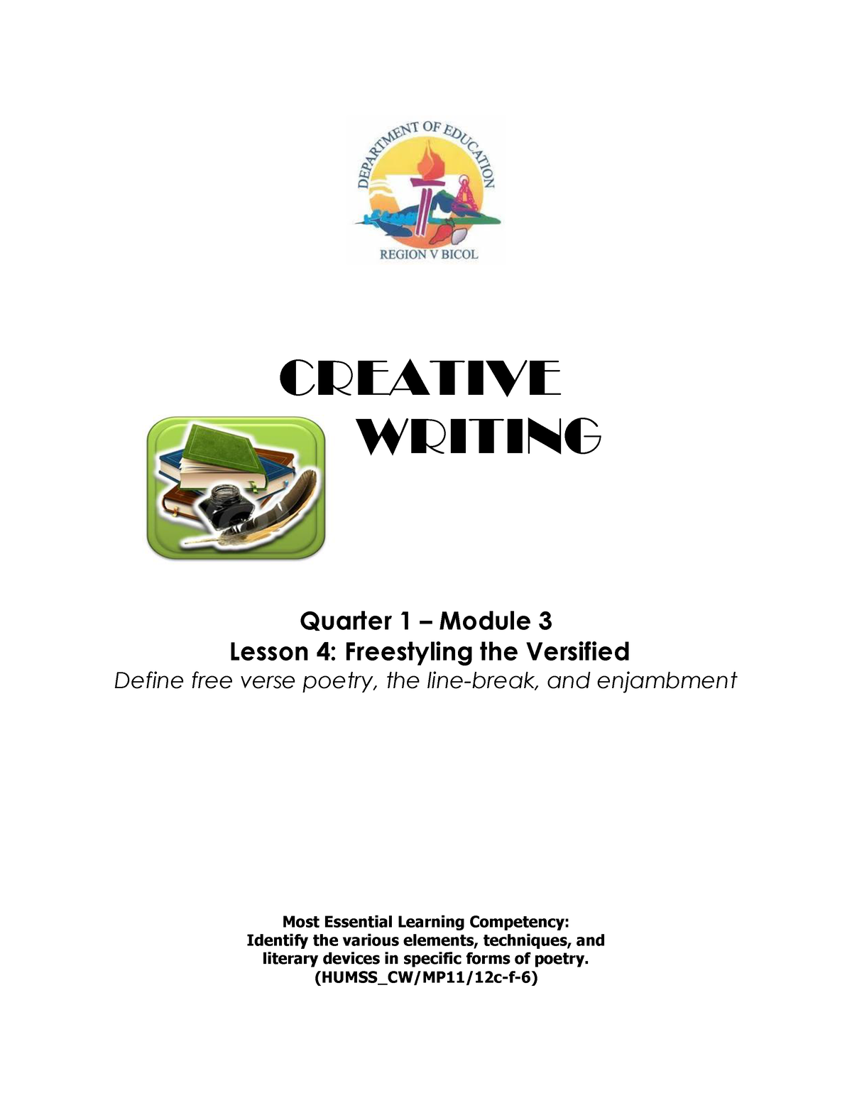 creative writing module 3 quarter 1