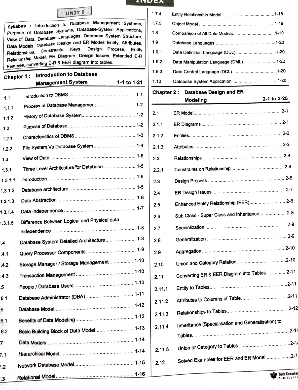 Dbms Chp1 - Chapter 1 Notes - Syllabus : Introduction To Database ...