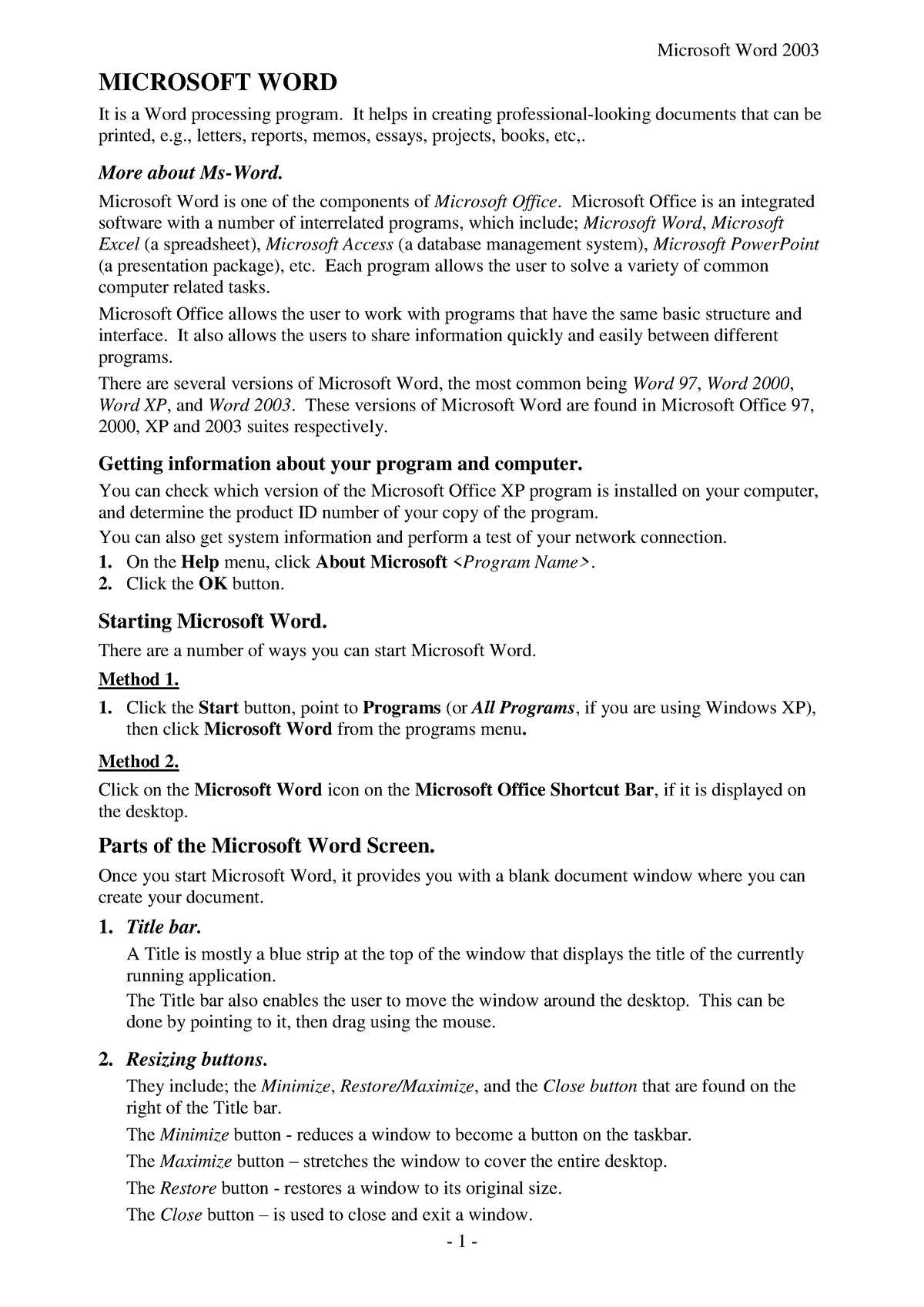 ms-word-notes-computer-applications-1-microsoft-word-it-is-a-word