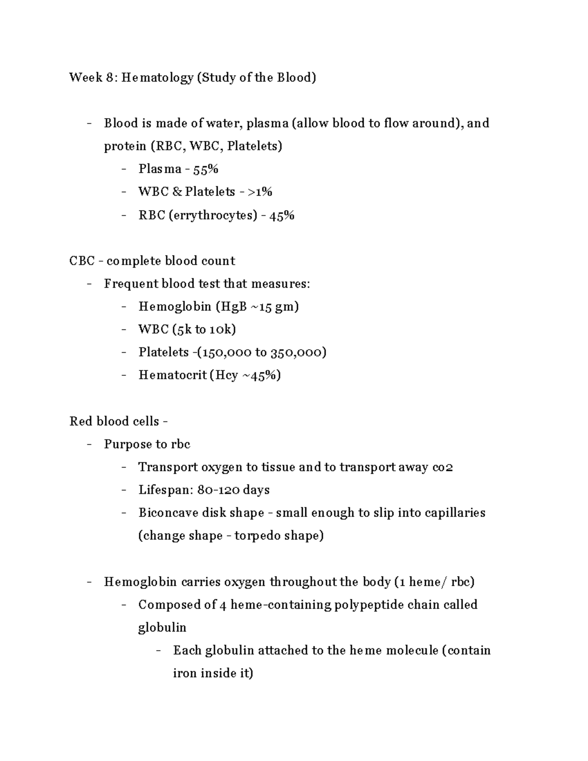 hematic-problems-in-body-system-week-8-hematology-study-of-the