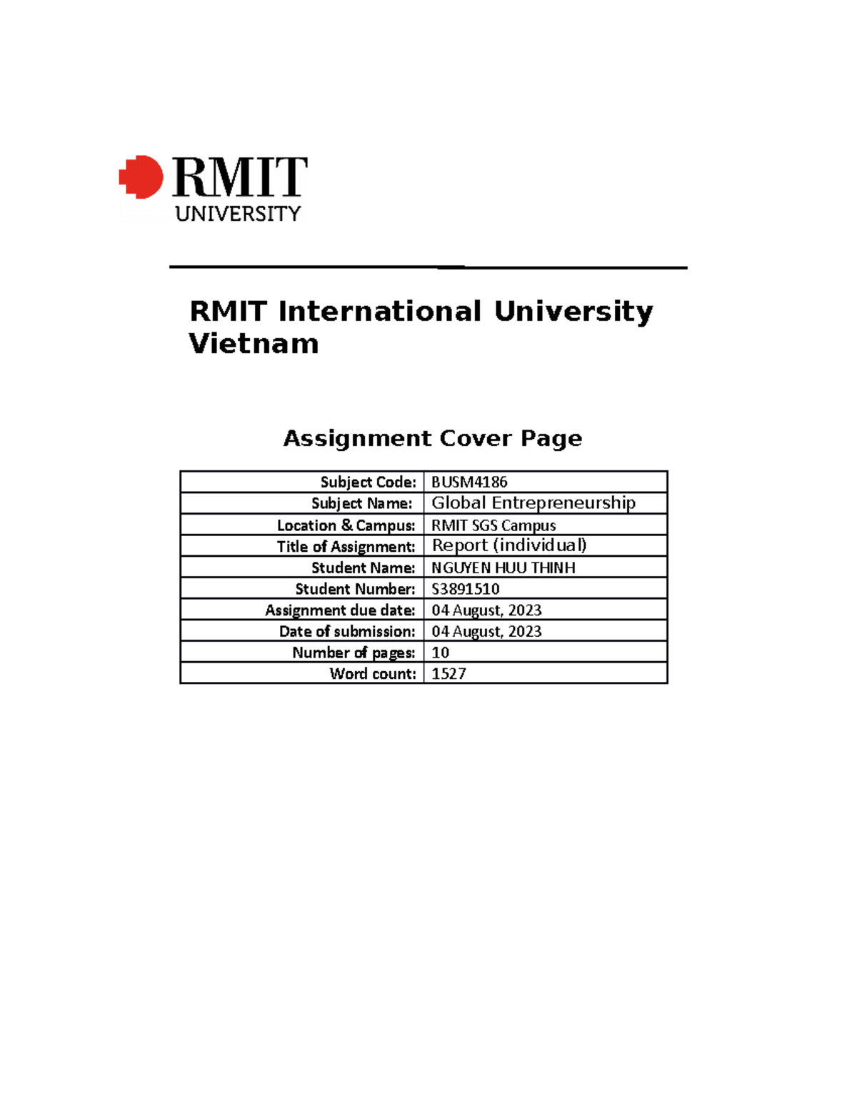 Assignment+1-Nguyen+Huu+Thinh-s3891510 - RMIT International University ...