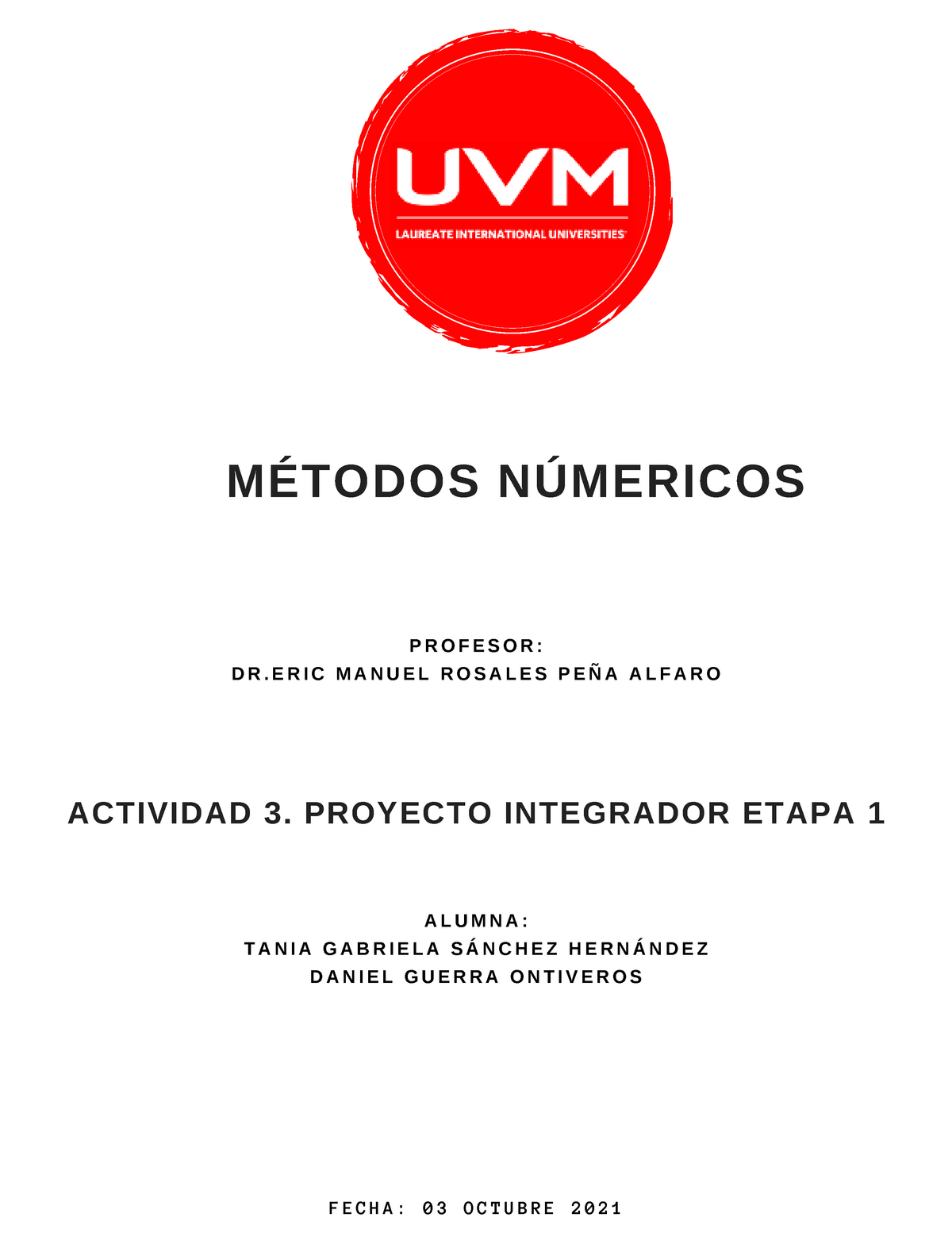 Actividad Numero Proyecto Integrador Etapa Métodos Numéricos My Xxx Hot Girl