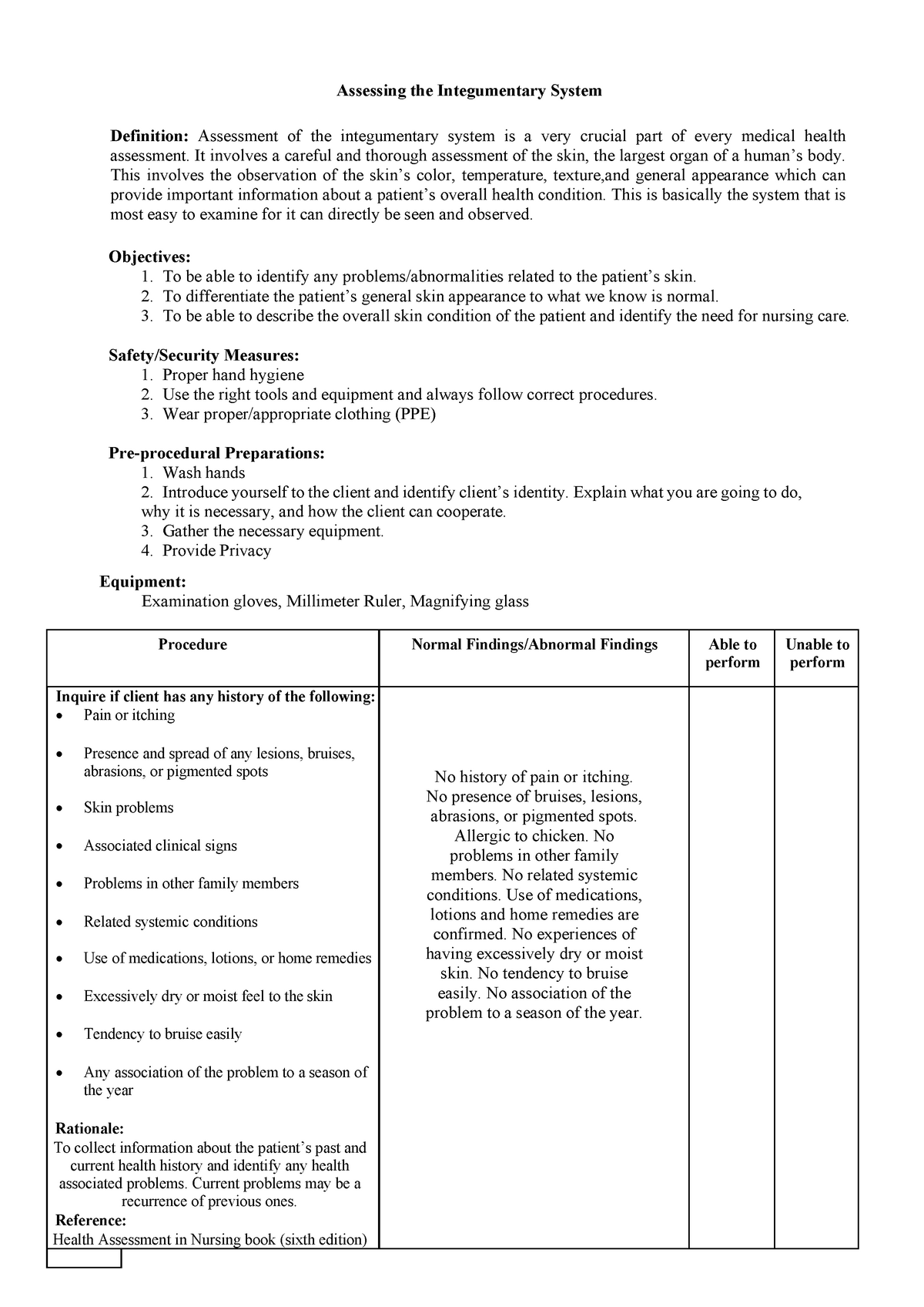 assessing-the-integumentary-system-checklist-assessing-the