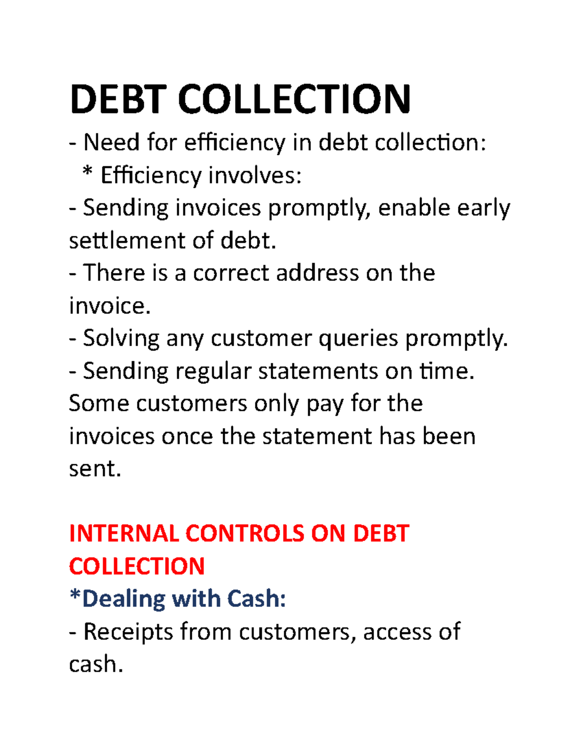 DEBT Collection - the foundation on financial management - DEBT ...