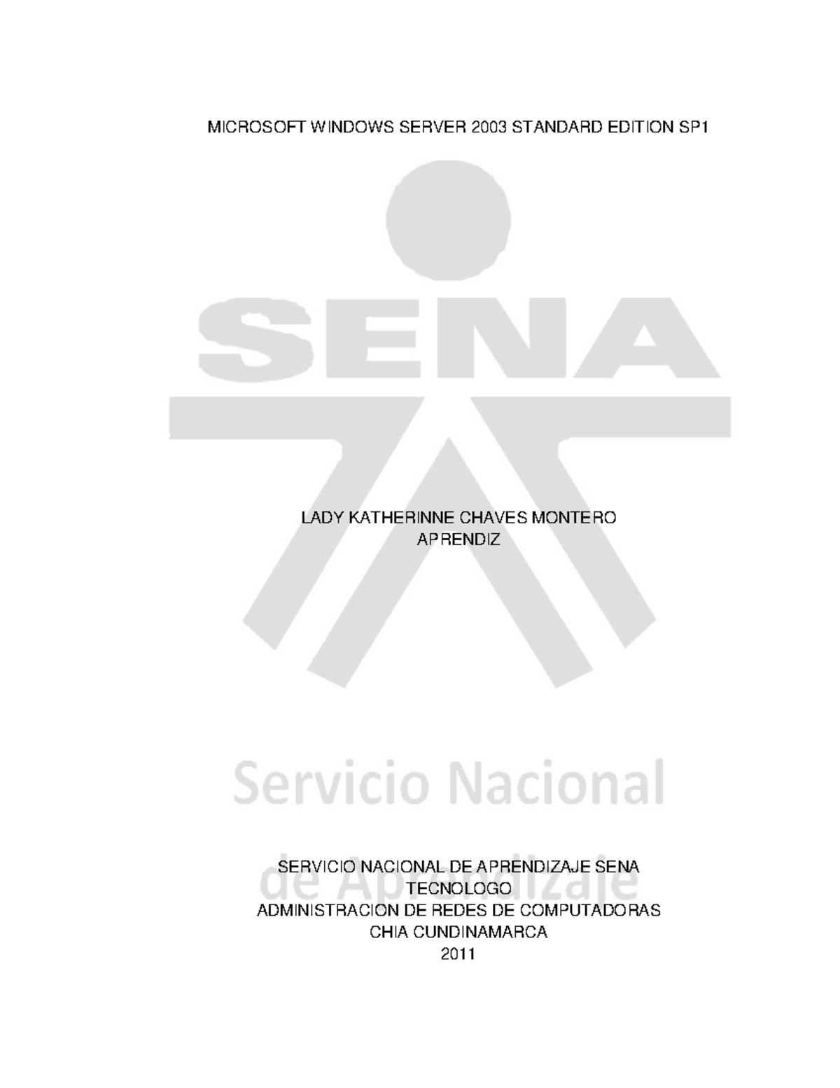 Microsoft Windows Server 2003 Standard Edition SP1 01 - MICROSOFT ...