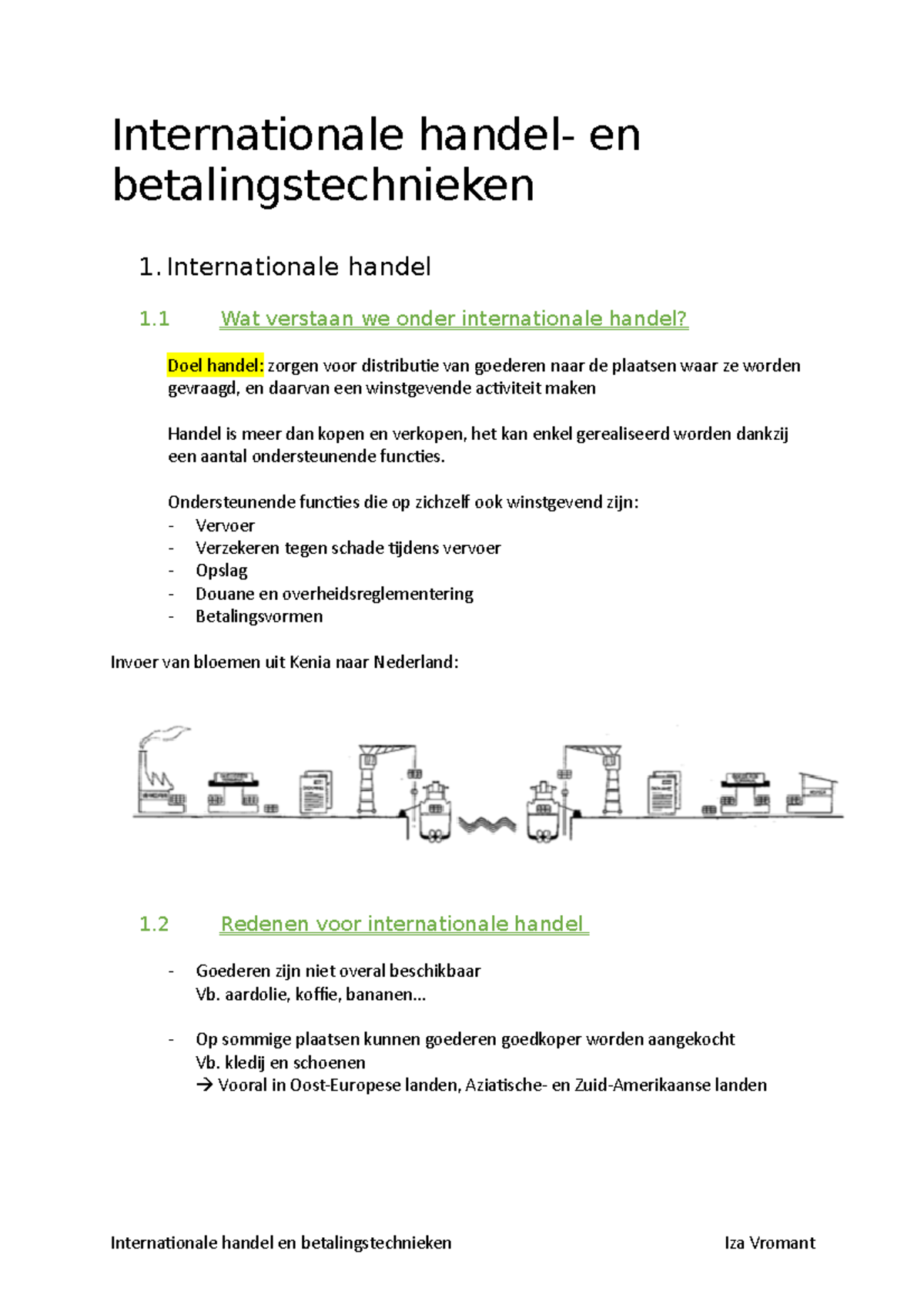 Internationale handel en betalingstechnieken - Internationale handel ...