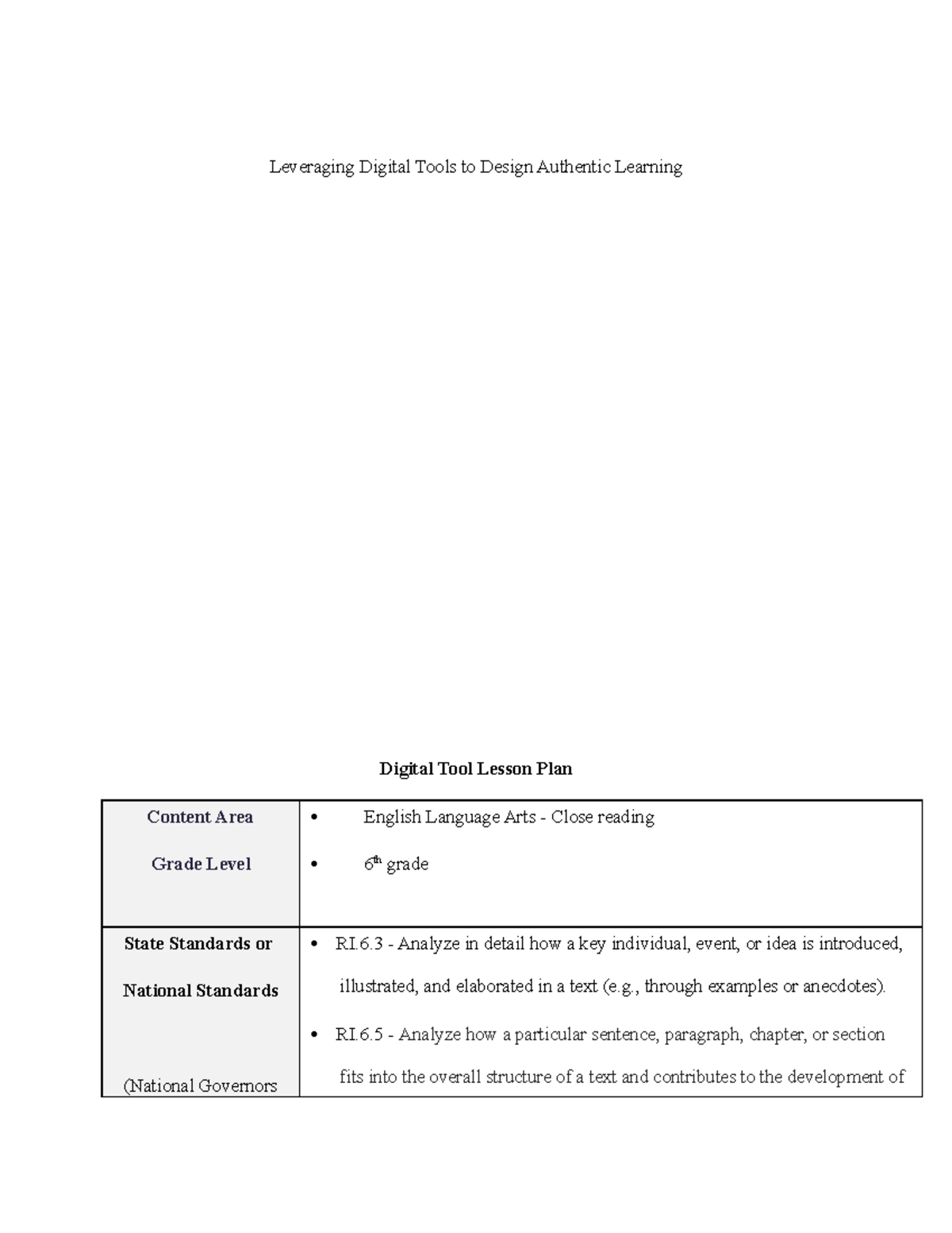 Leveraging Digital Tools to Design Authentic Learning - 6 - Analyze in ...