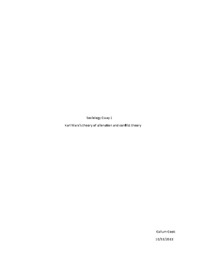 Sociology- marx - soc