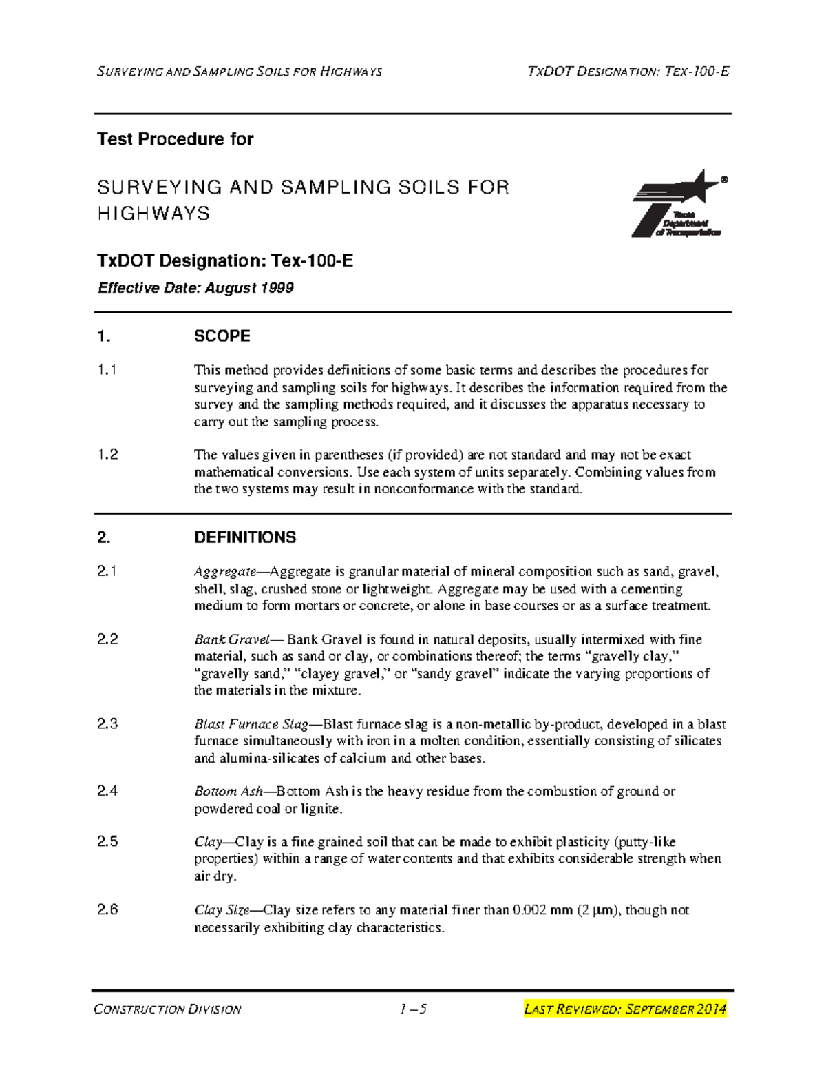 tex-100-e-test-procedure-for-su-rv-ey-i-n-g-a-n-d-sa-m-pl-i-n-g