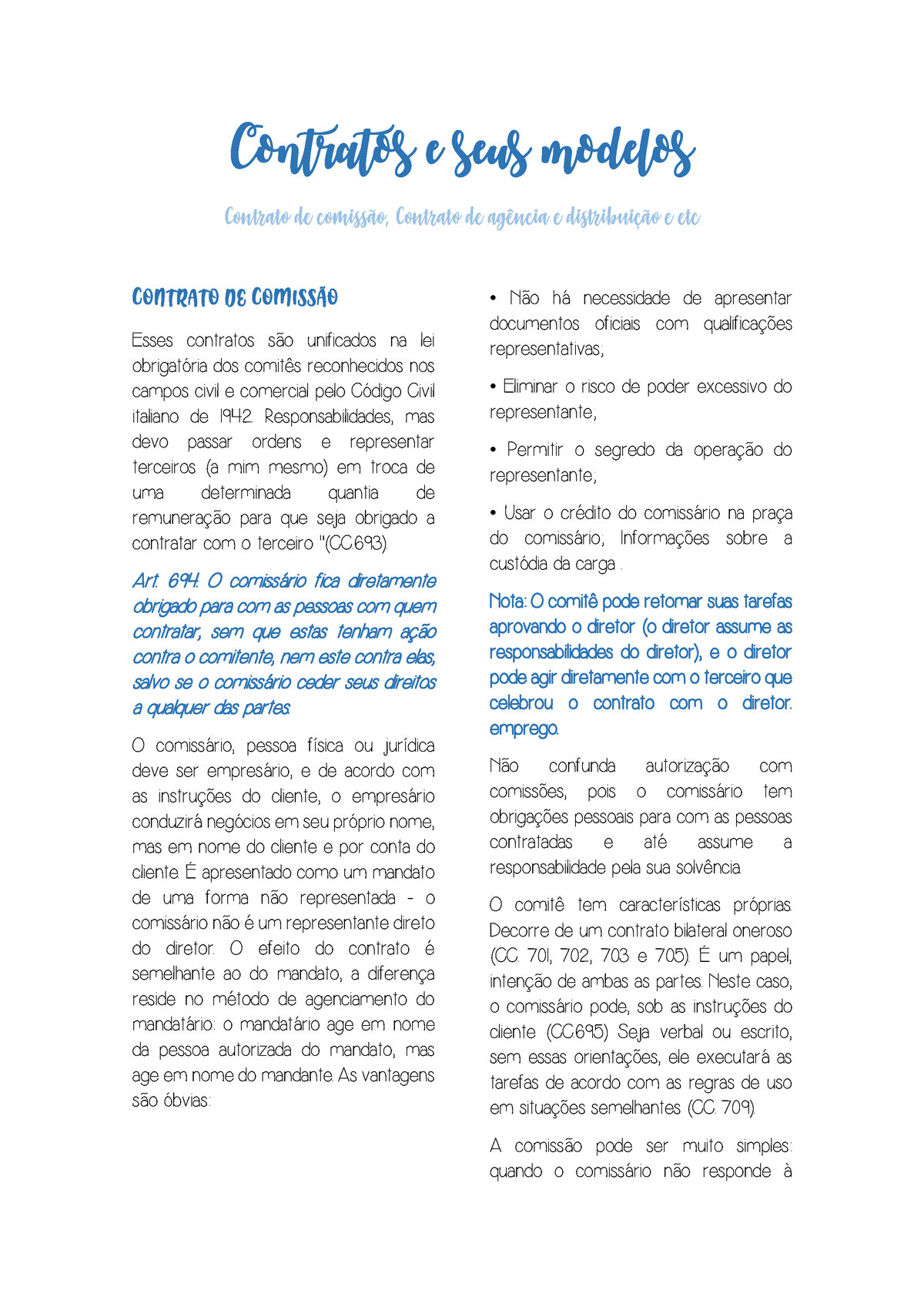 Contratos E Seus Modelos Contratos E Seus Modelos Contrato De Comissão Contrato De Agência E 0025