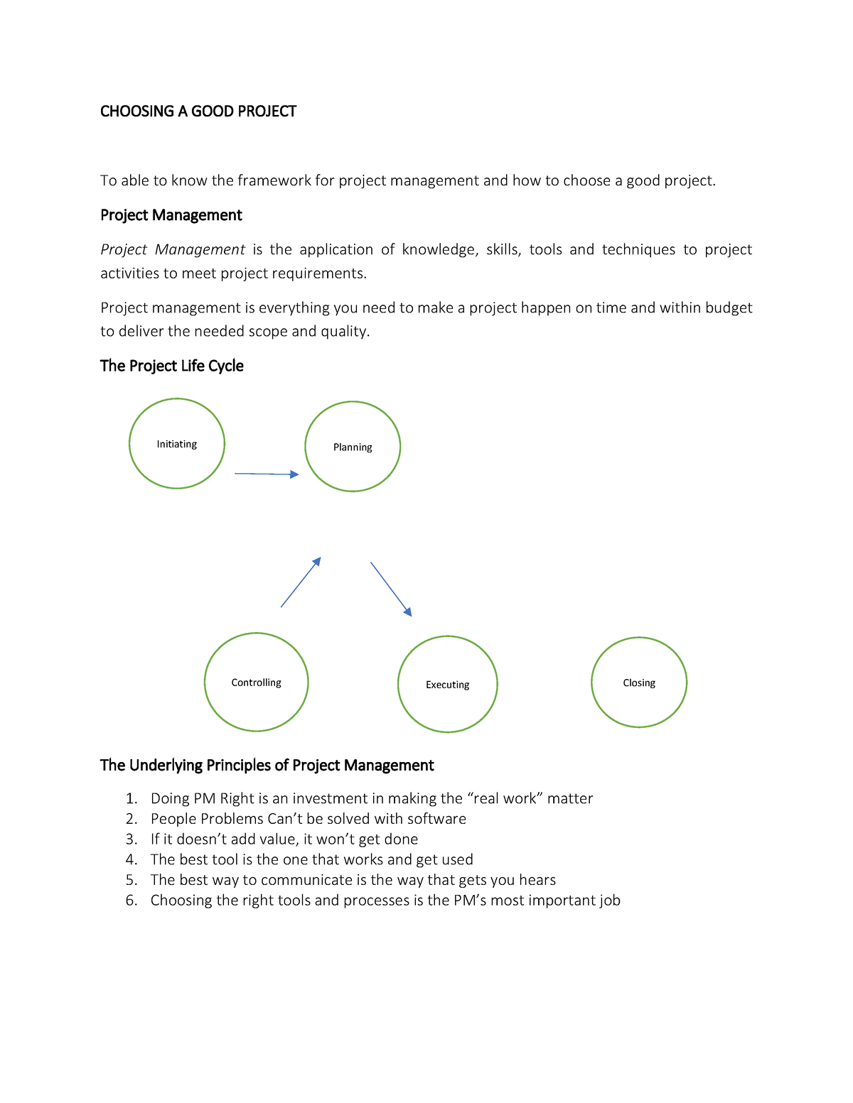 choosing-a-good-project-choosing-a-good-project-to-able-to-know-the