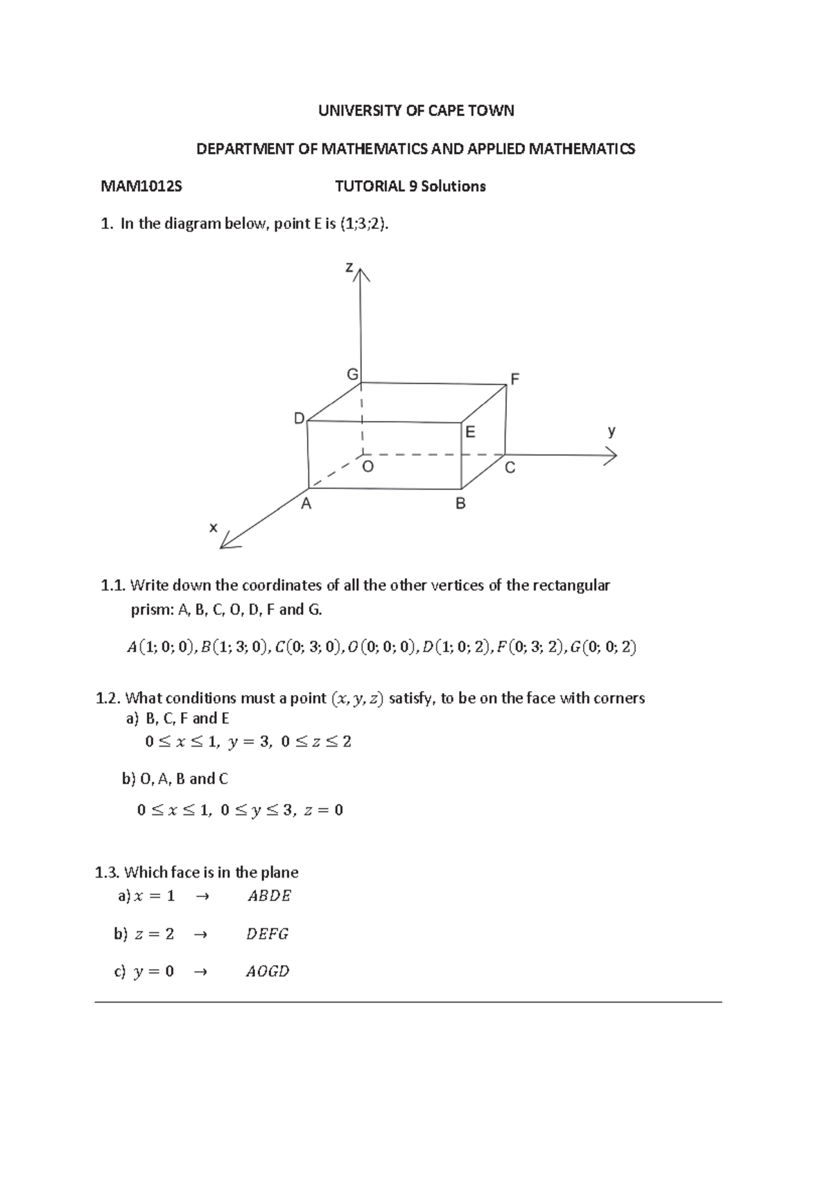 Tutorial 9 Solutions - Copy - - Studocu