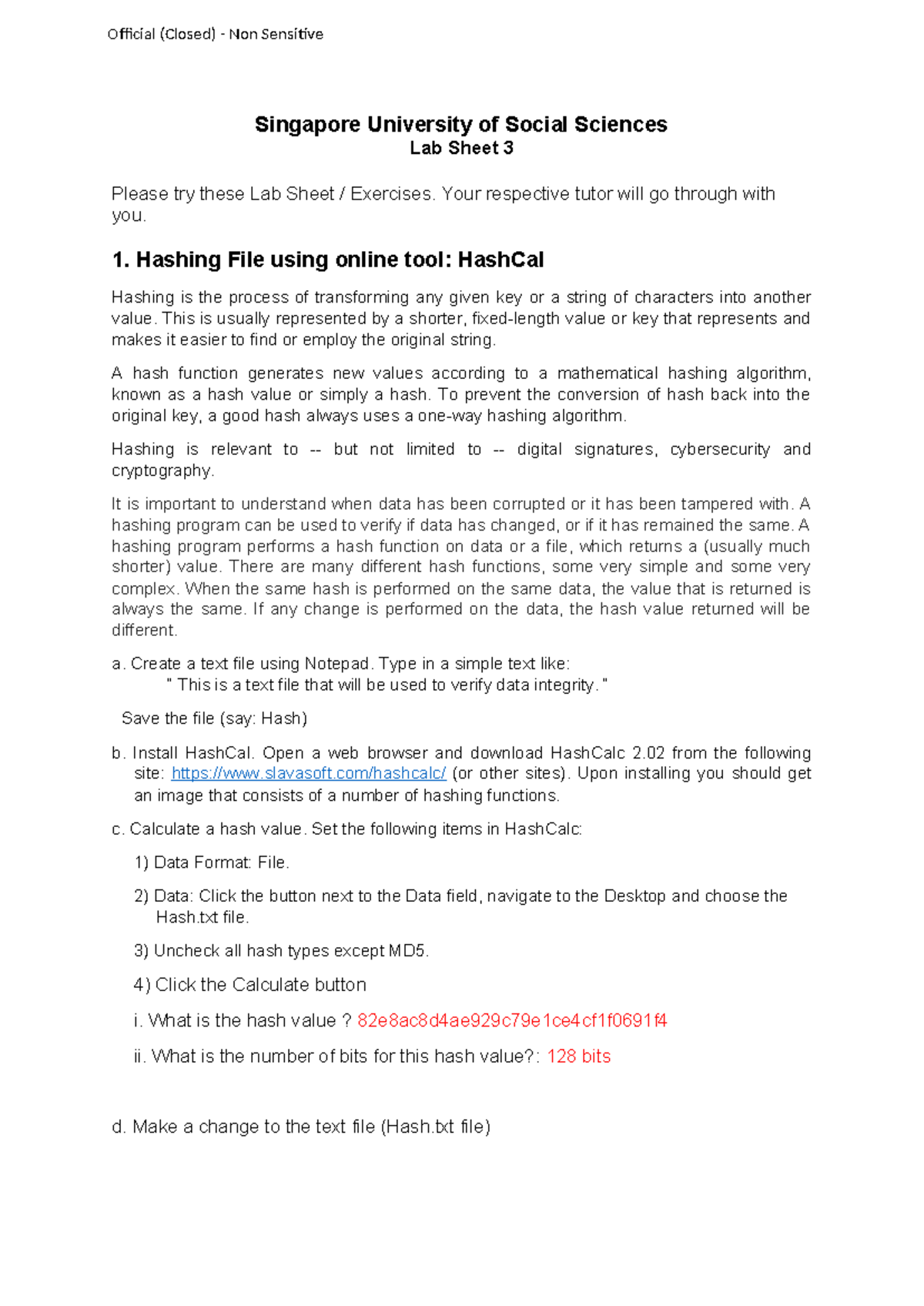 Lab Sheet 3 Tutor Guide - ICT133 documentation for better understanding ...