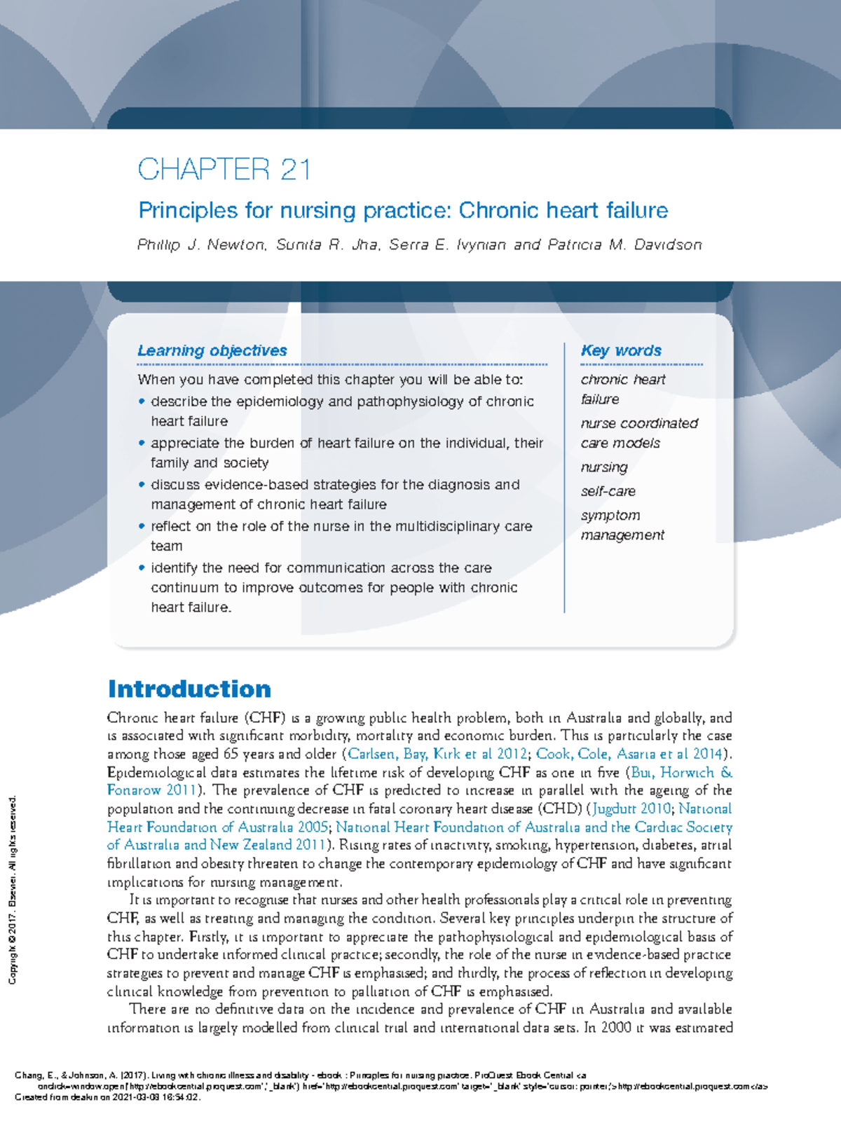 Chronic Care Model & Heart Failure - CHAPTER 21 Principles for nursing ...