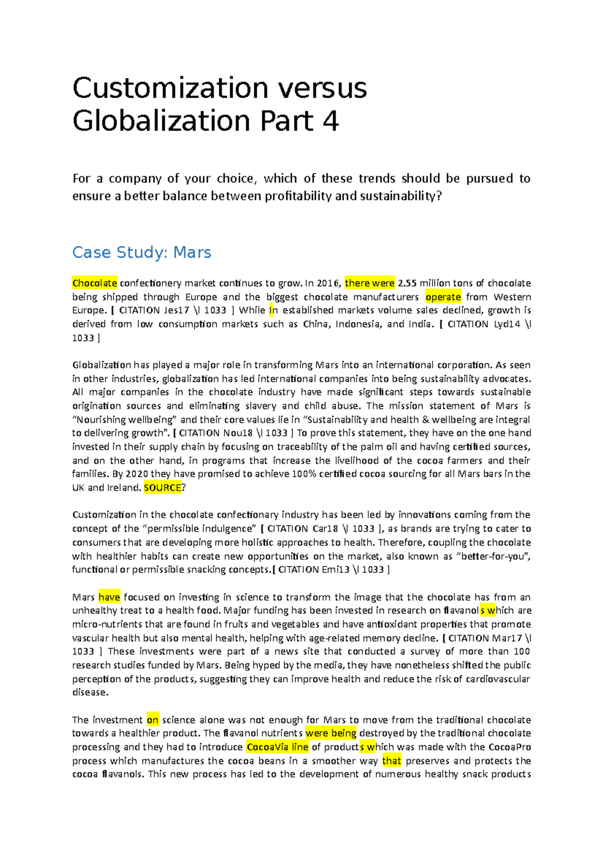 Mars Coments Comm n Essay Business Communication Ibmbc109r1 Studeersnel
