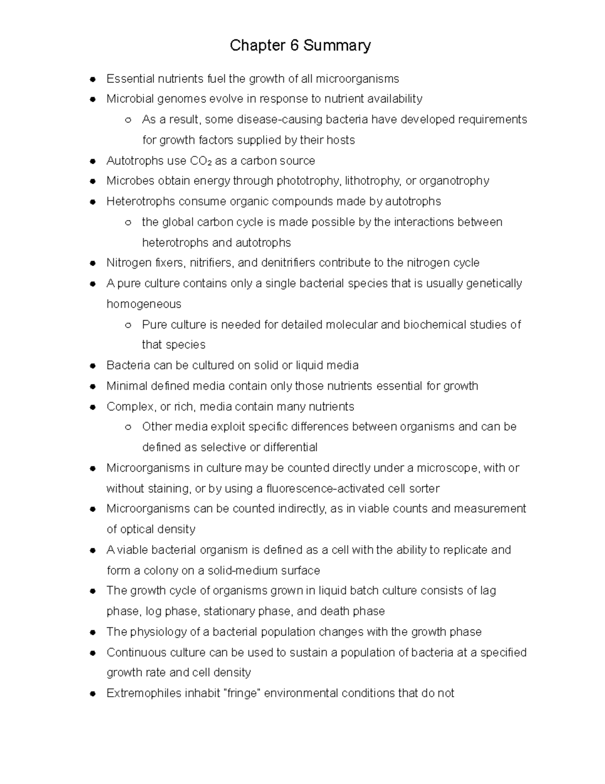 Chapter 6 Summary - Chapter 6 Summary Essential Nutrients Fuel The ...