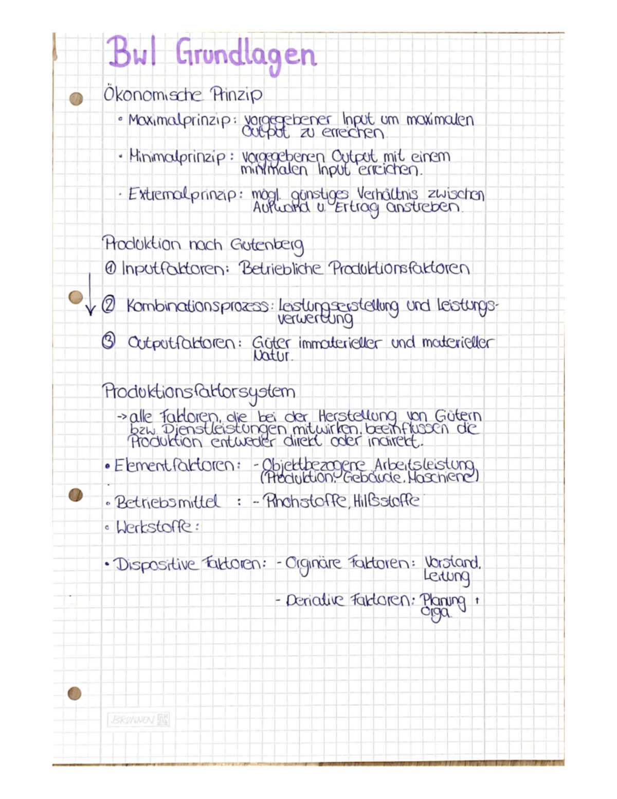 Grundlagen Der Betriebswirtschaftslehre - BWL Und Intern. Management ...