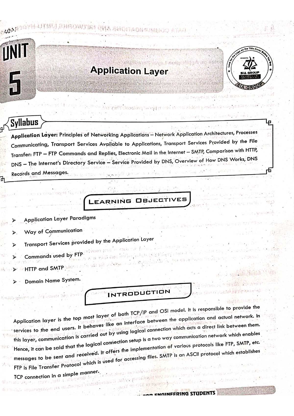 DCN UNIT 5 - Dccn Notes - R18 B.Tech. Cse (Computer Networks) Iii & Iv ...